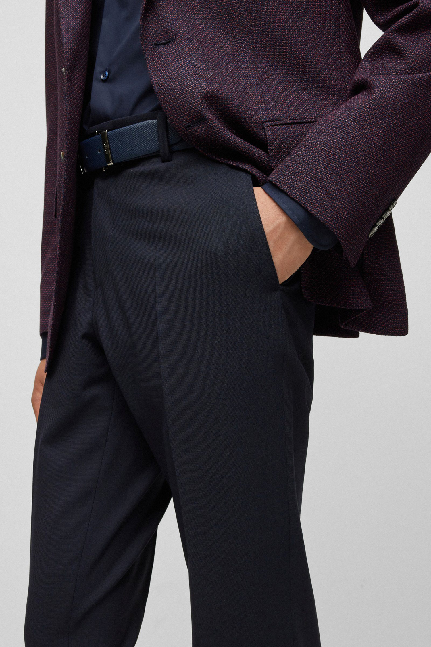 Чоловічі темно-сині брюки BOSS 50496567;406