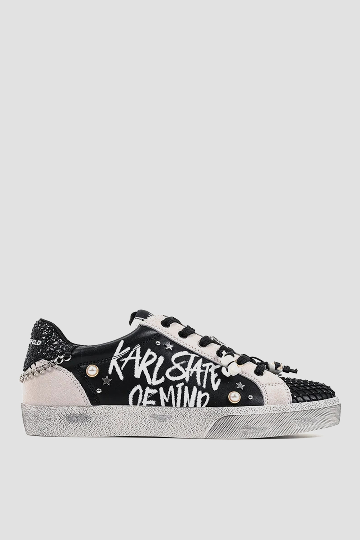 Женские кожаные сникерсы Karl Lagerfeld KL60116S;000