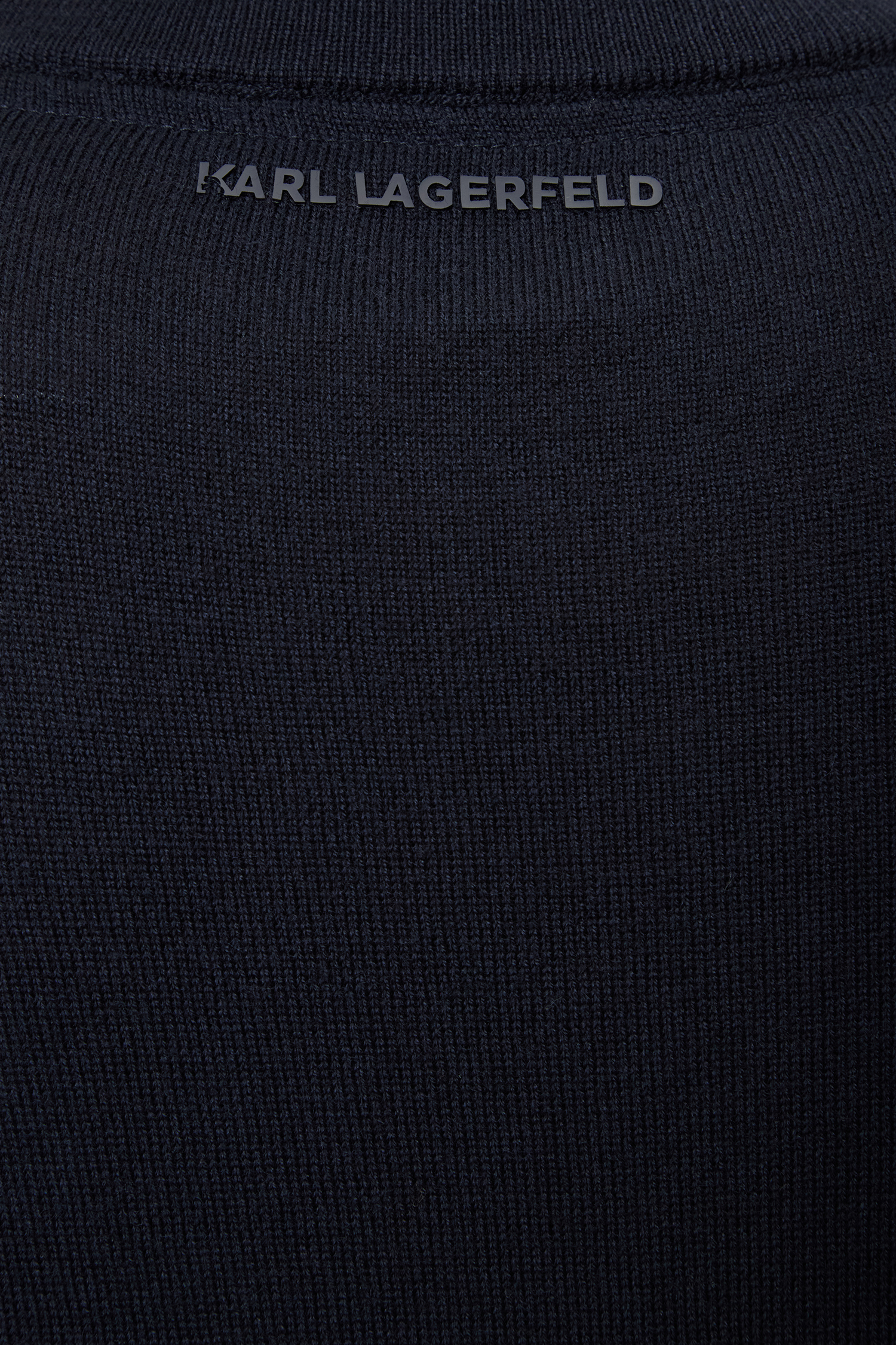 Мужской темно-синий шерстяной кардиган Karl Lagerfeld 544399.655004;690