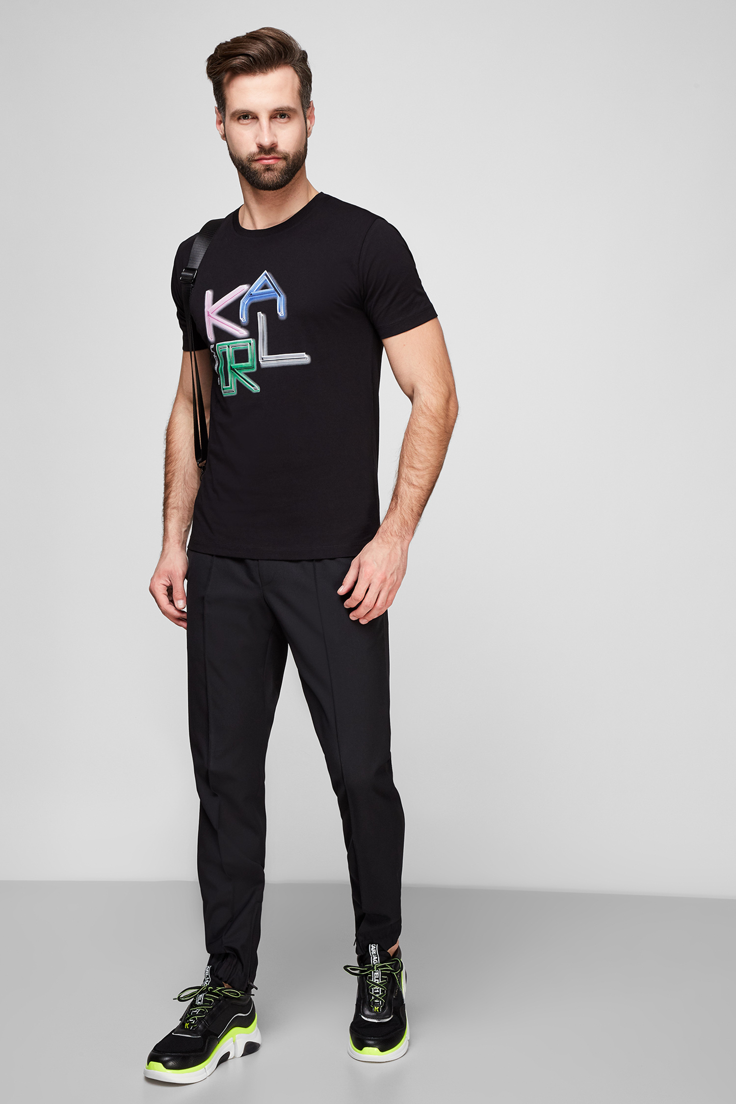 Чоловіча чорна футболка Karl Lagerfeld 511240.755063;990