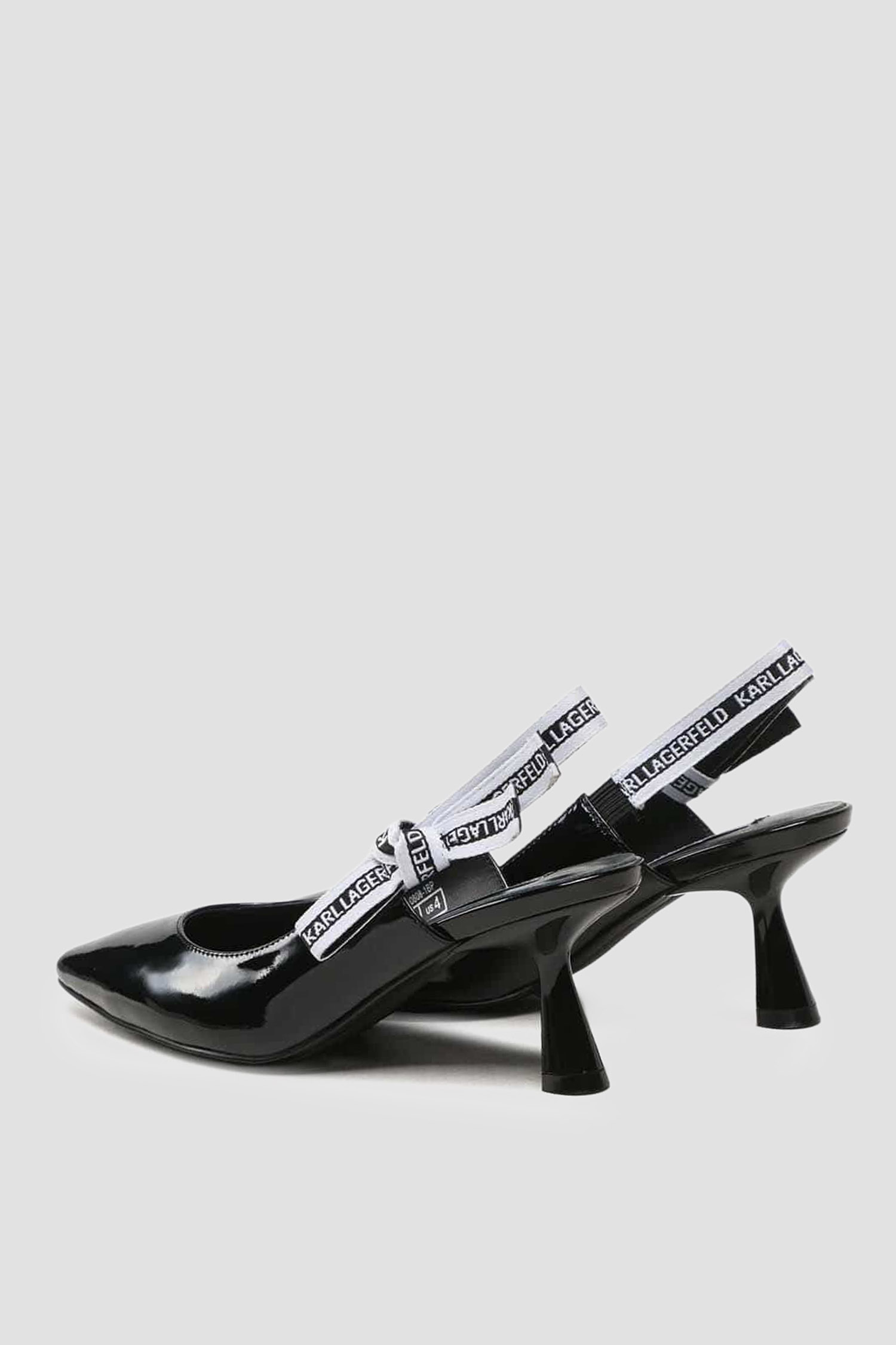 Жіночі чорні шкіряні слінгбеки Karl Lagerfeld KL32708A;1BP