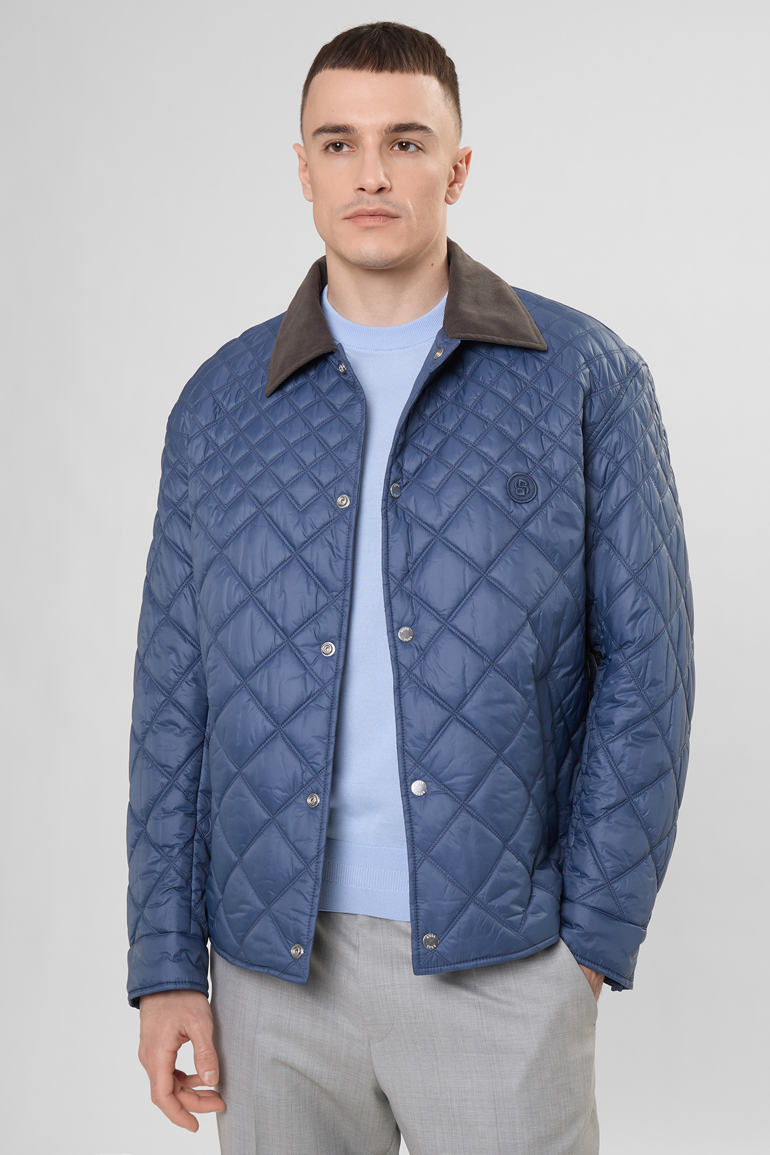 Чоловіча синя куртка BOSS 50558841;468