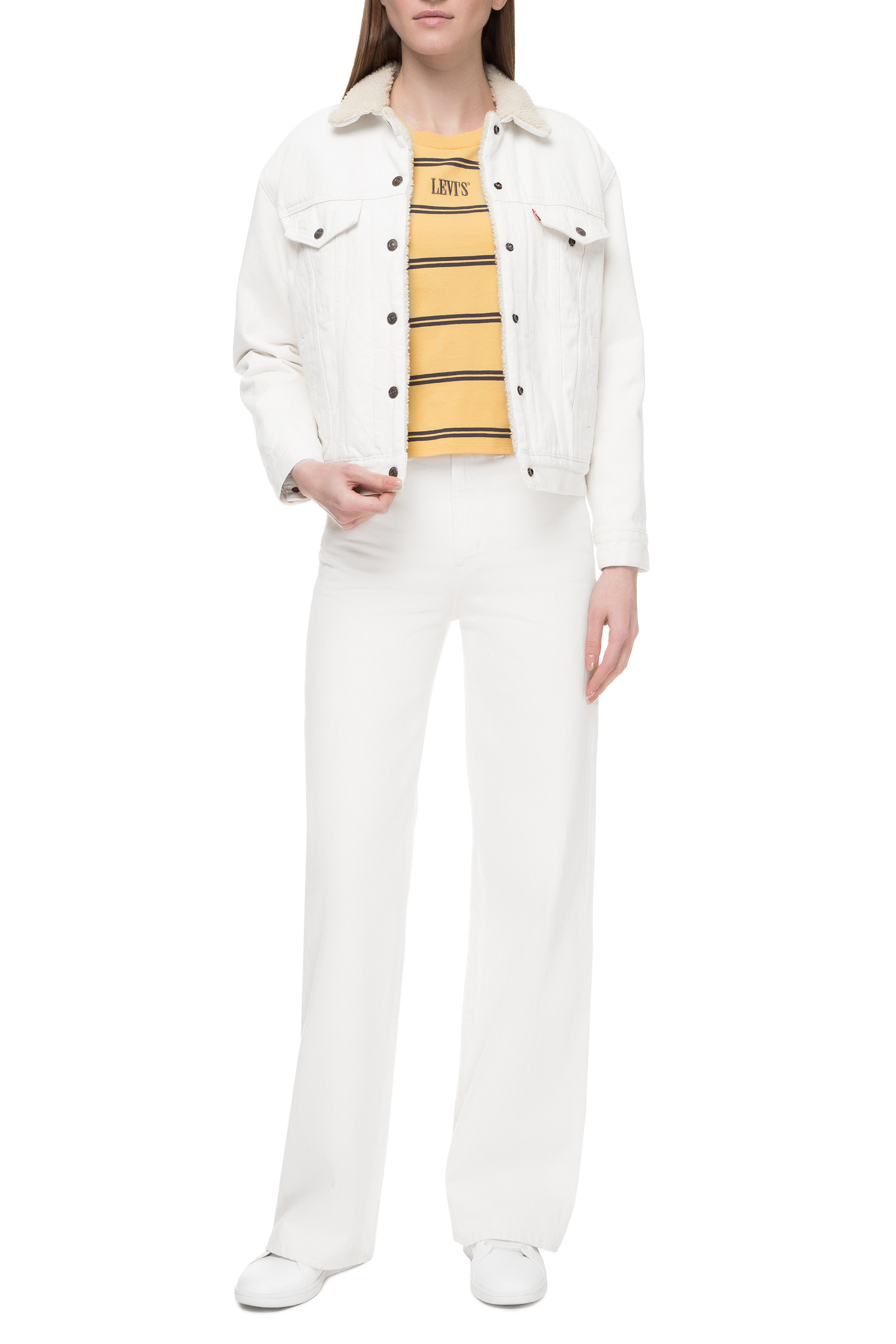 Женская белая джинсовая куртка Levi’s® 36137;0030