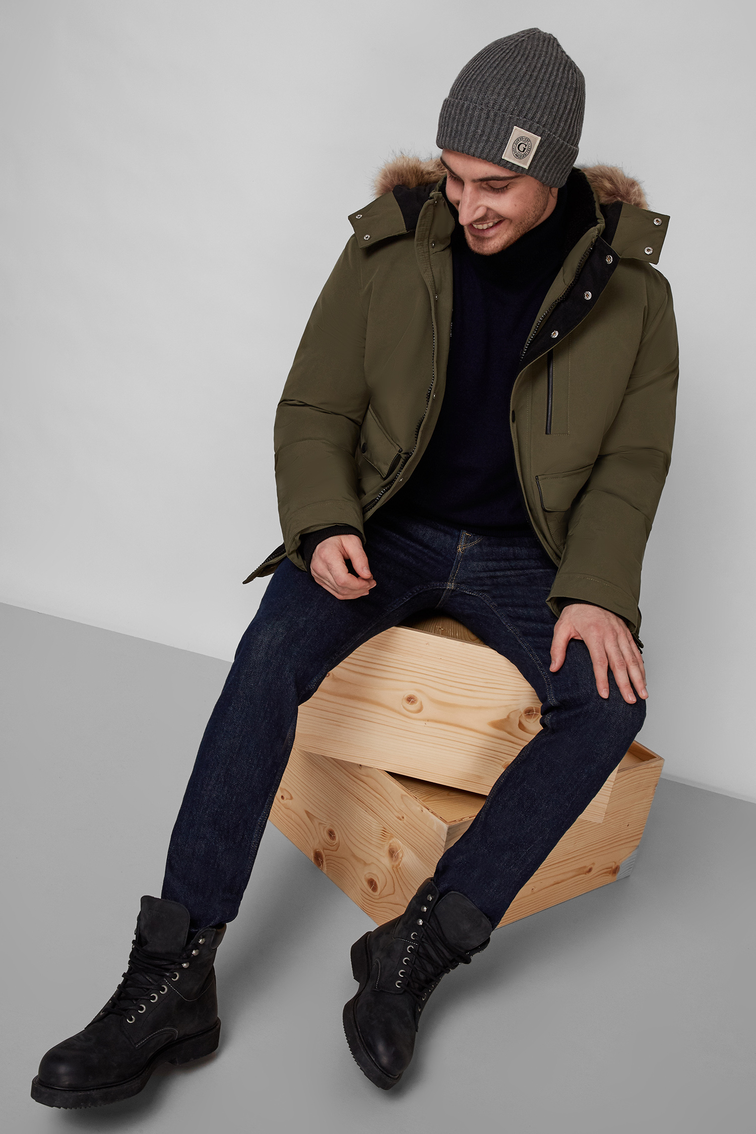 Мужской темно-синий гольф Guess M1BR09.Z2VA0;DPM