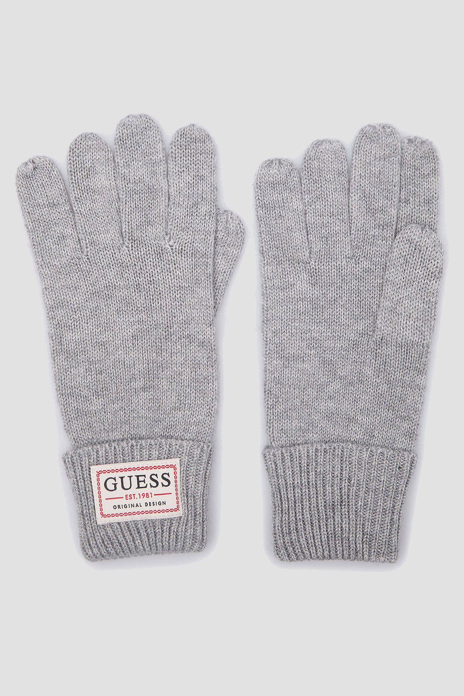 Серые перчатки для парней Guess AM8730.WOL02;GRY