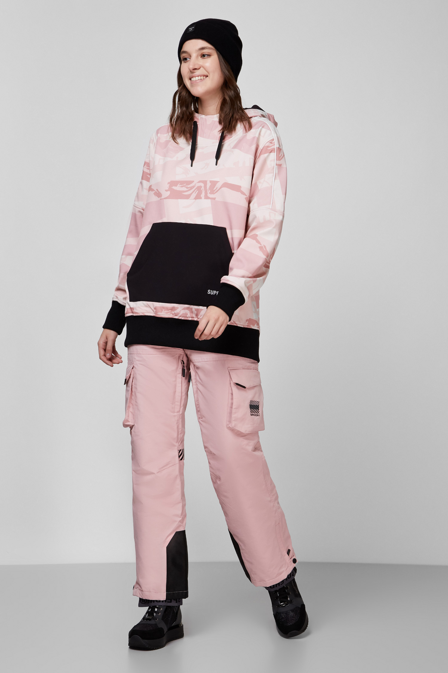 Женские розовые лыжные брюки SuperDry WS110009A;10R
