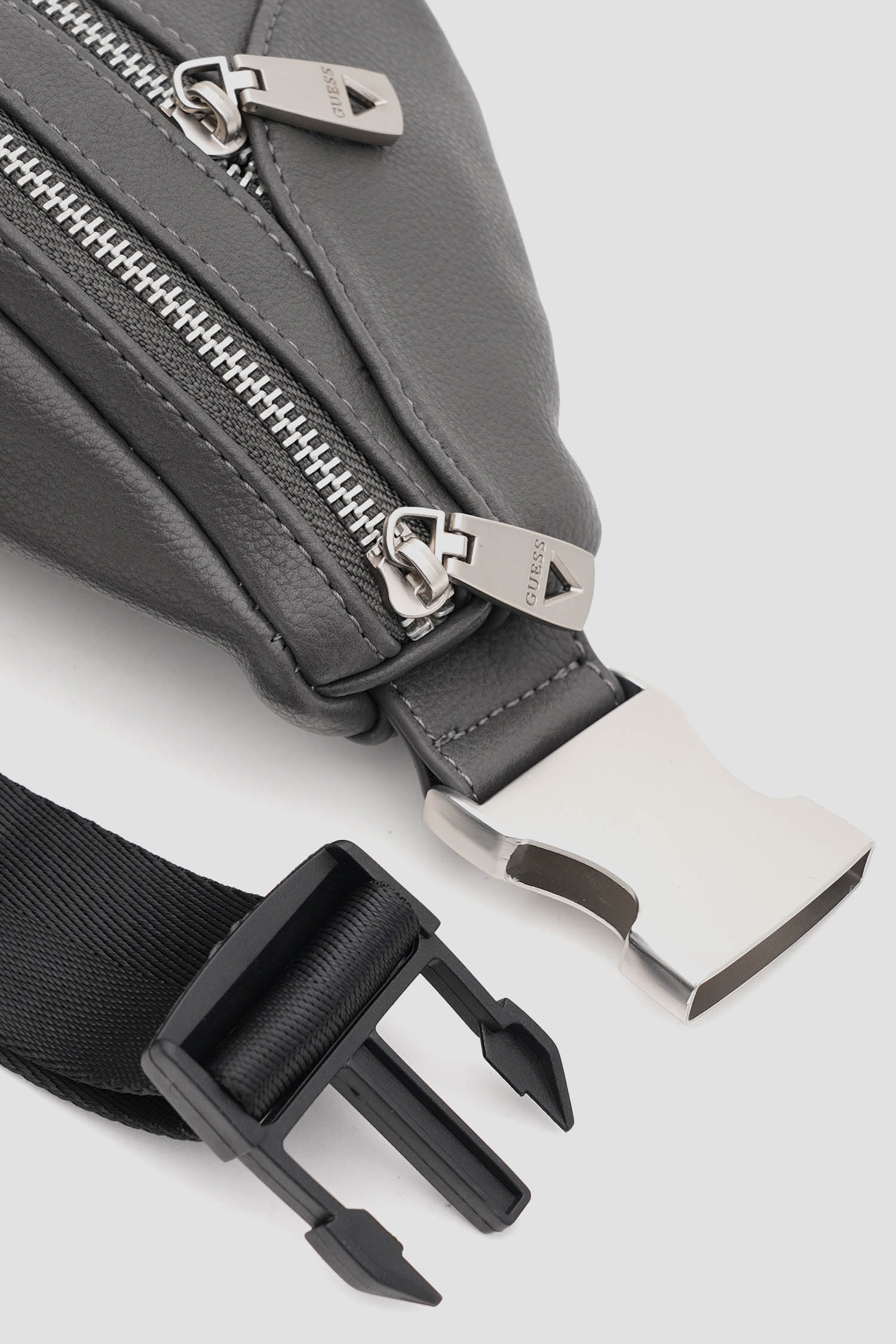 Мужская темно-серая поясная сумка Guess HMMETU.P4288;DGY