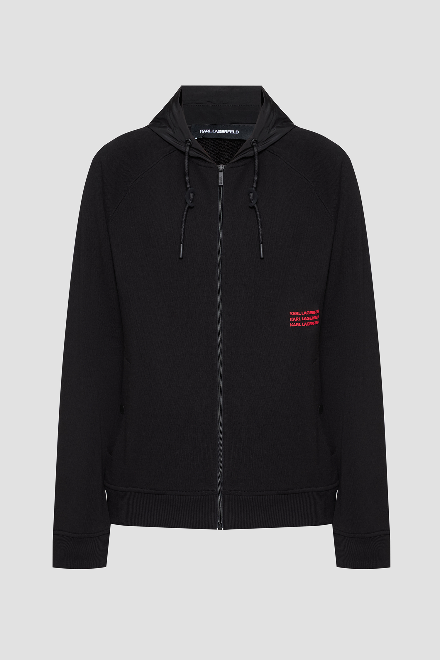 Мужская черная кофта на молнии Karl Lagerfeld 553904.705028;990