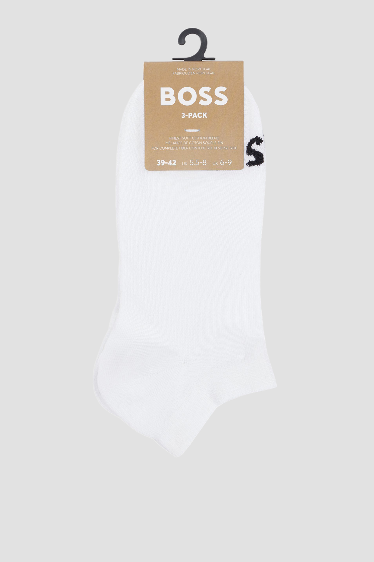 Женские белые носки (3 пары) BOSS 50502073;100