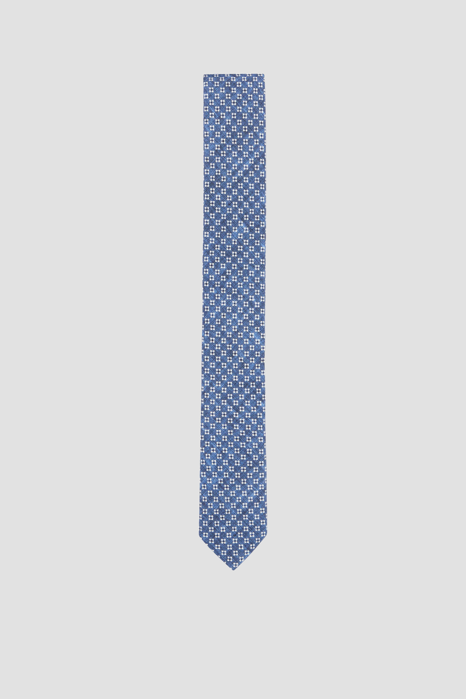 Мужской синий галстук с узором BOSS 50499523;477