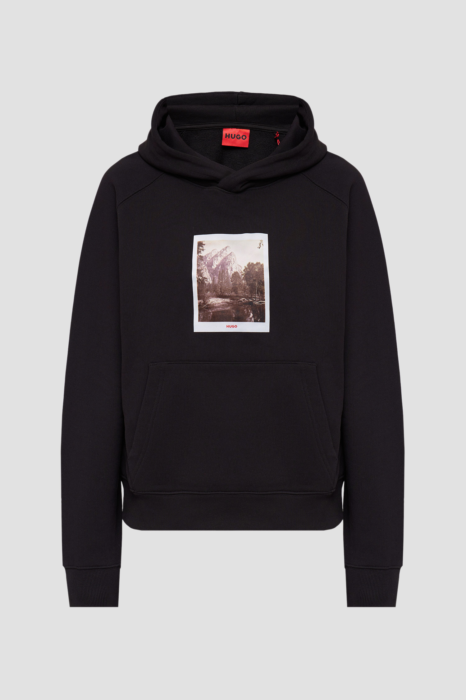 Мужское черное худи HUGO 50554009;001