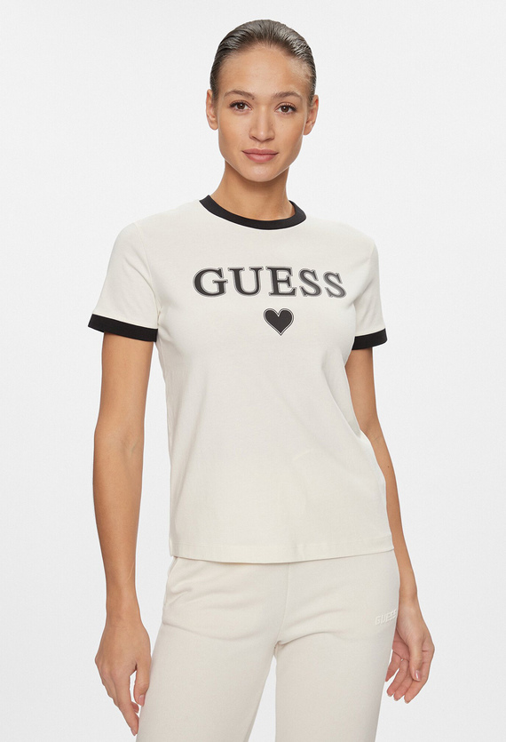 Женская белая футболка Guess V4RI04.K8FQ4;G015 — Ultrashop