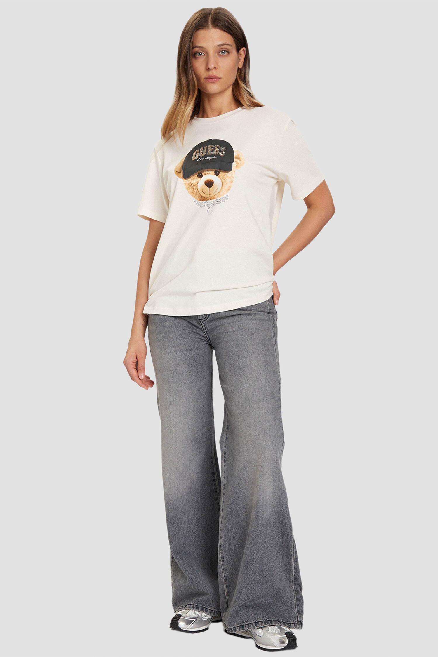 Жіноча біла футболка Guess V5BI09.I3Z14;G1O6