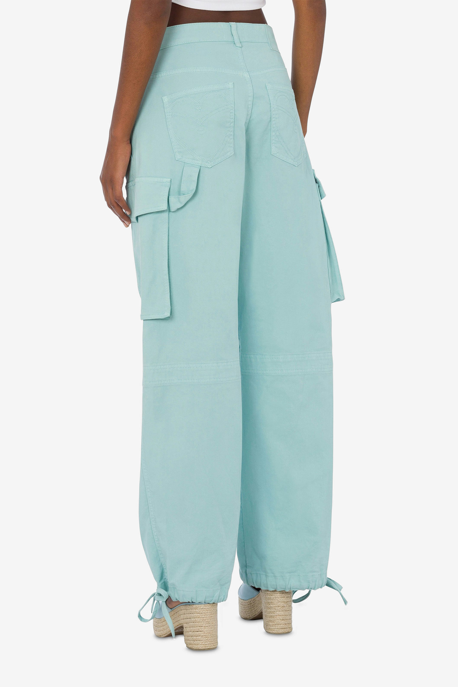 Женские мятные карго Moschino A0336.3732;0332