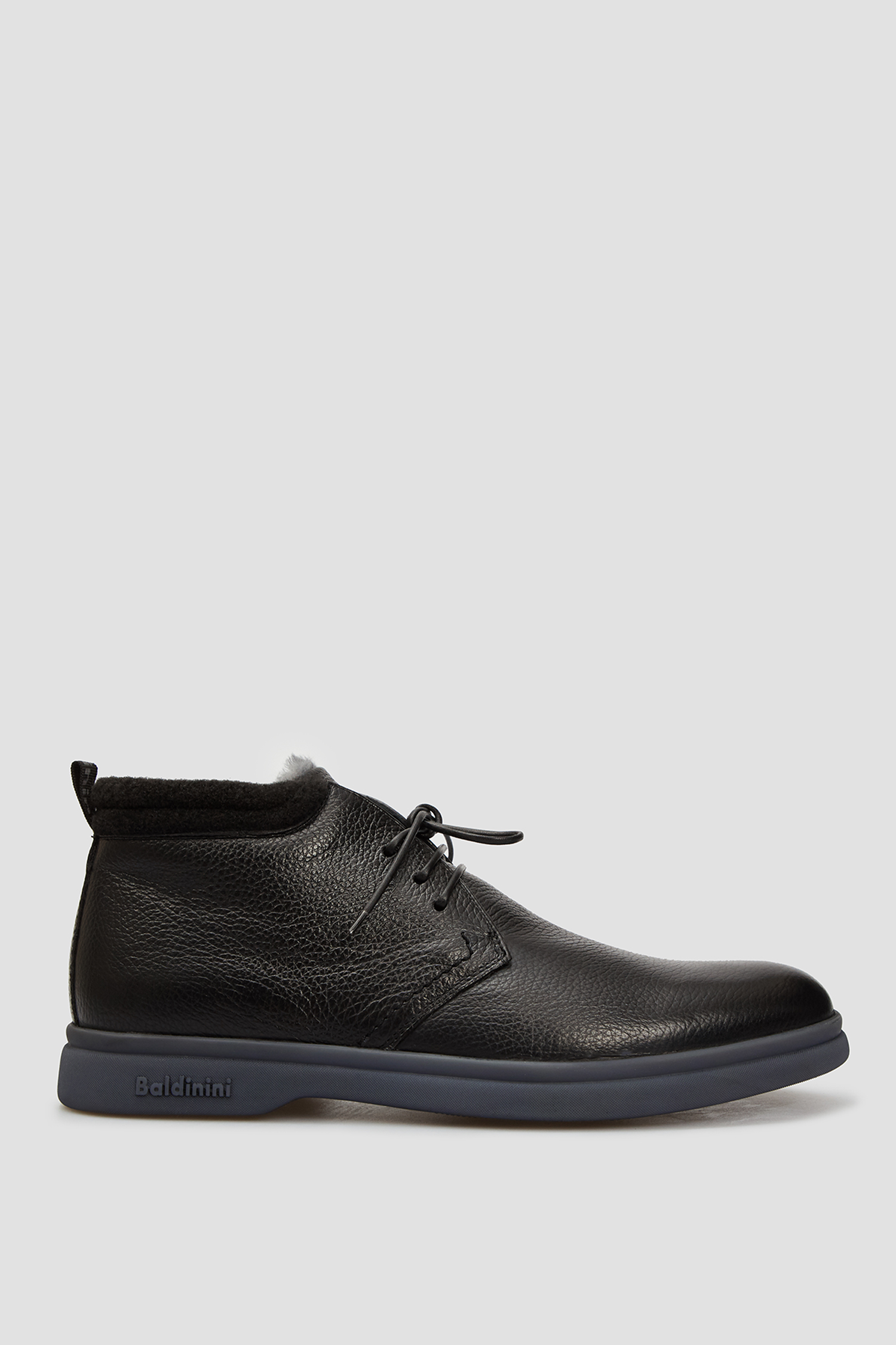 Мужские черные кожаные ботинки Baldinini U2B397CEKA;0000