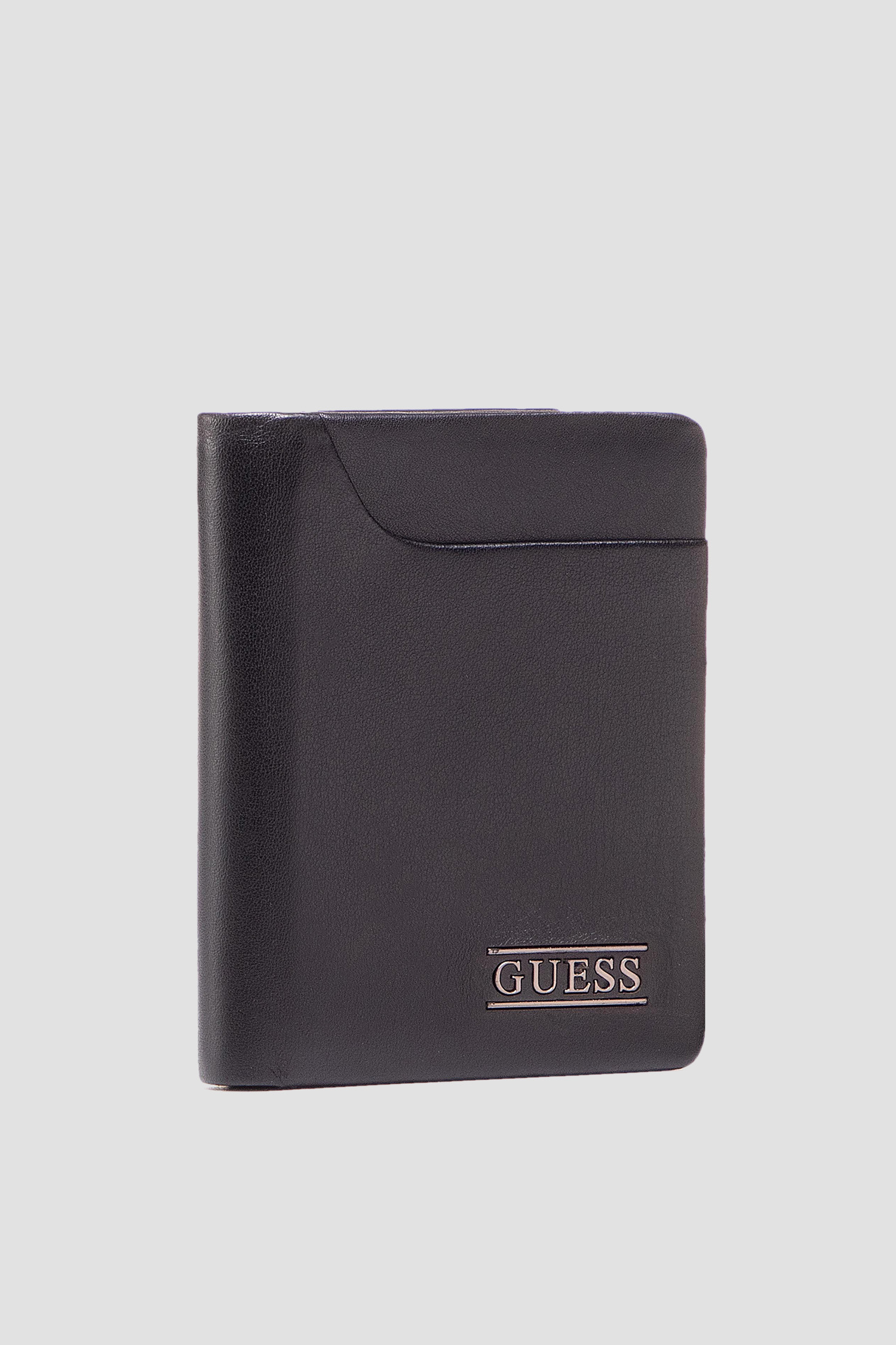 Мужской черный кожаный кошелек Guess SMNEWB.LEA46;BLA