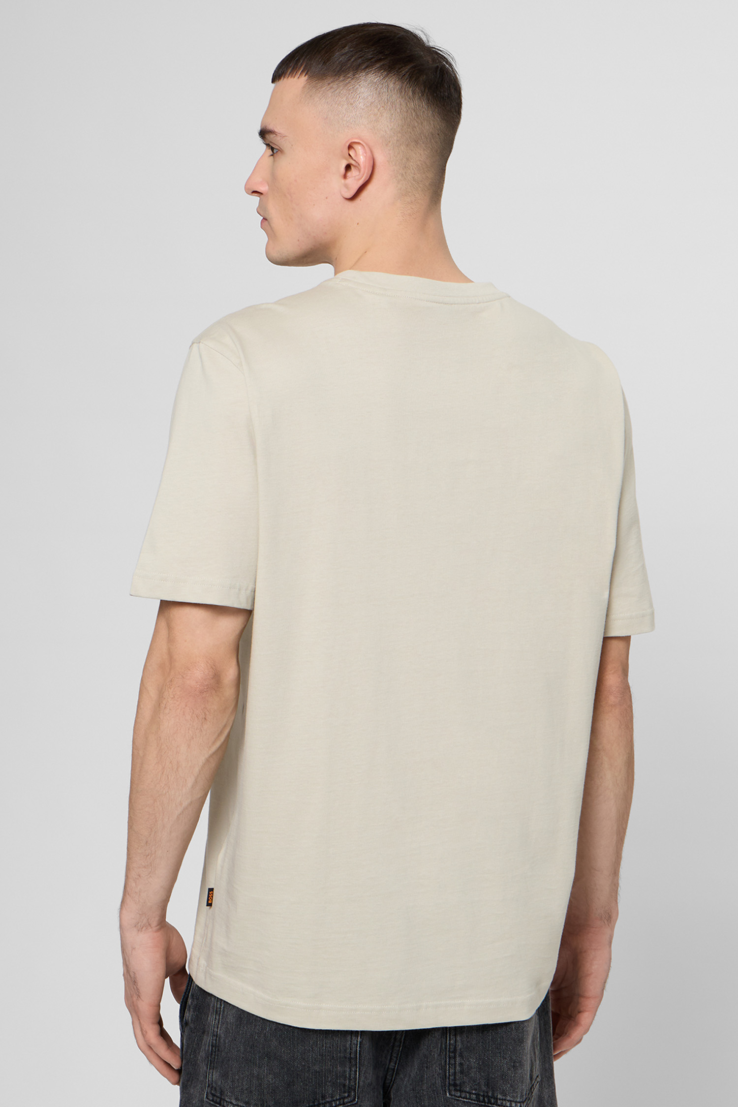 Мужская бежевая футболка BOSS 50534924;271