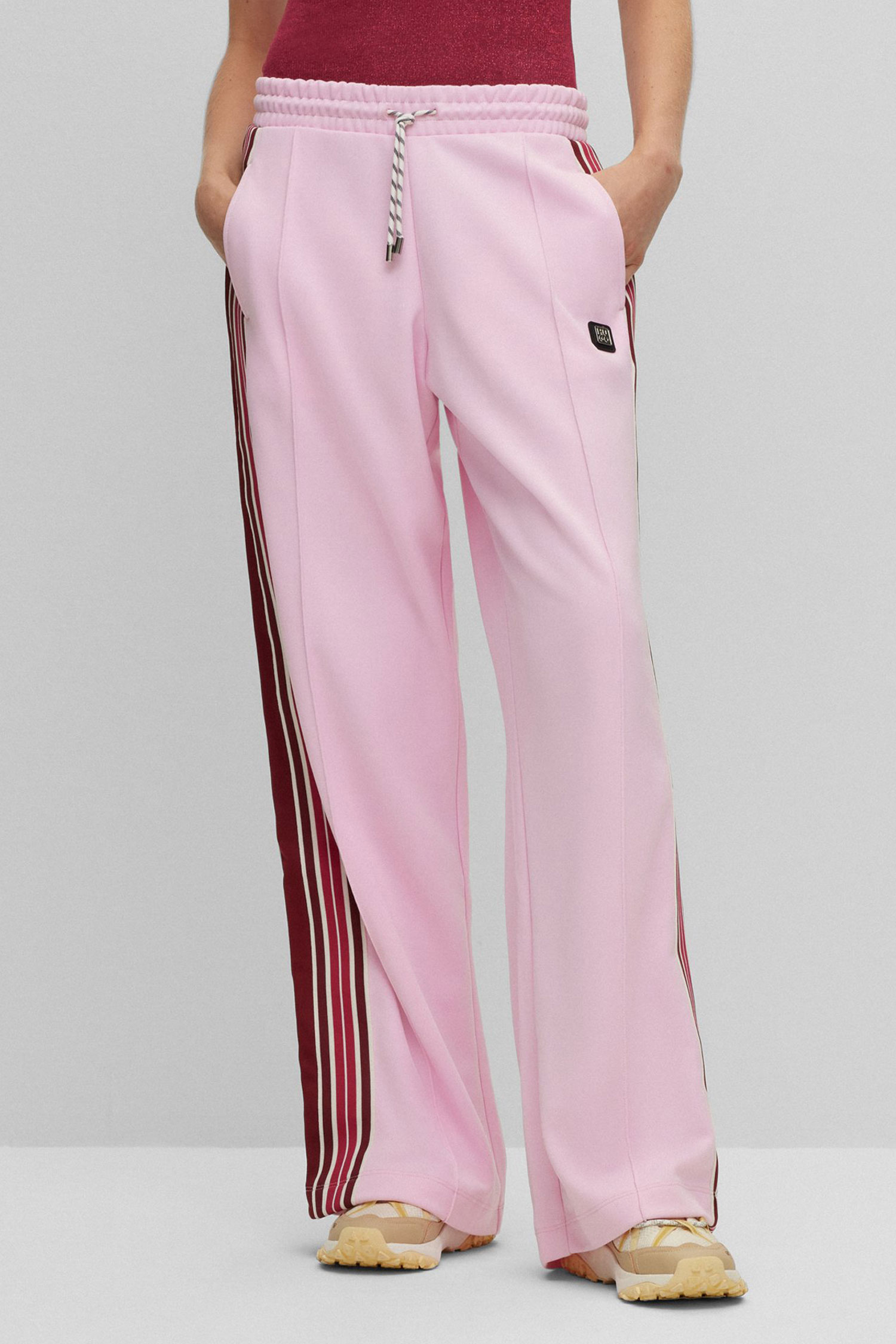 Женские розовые спортивные брюки HUGO 50498934;689