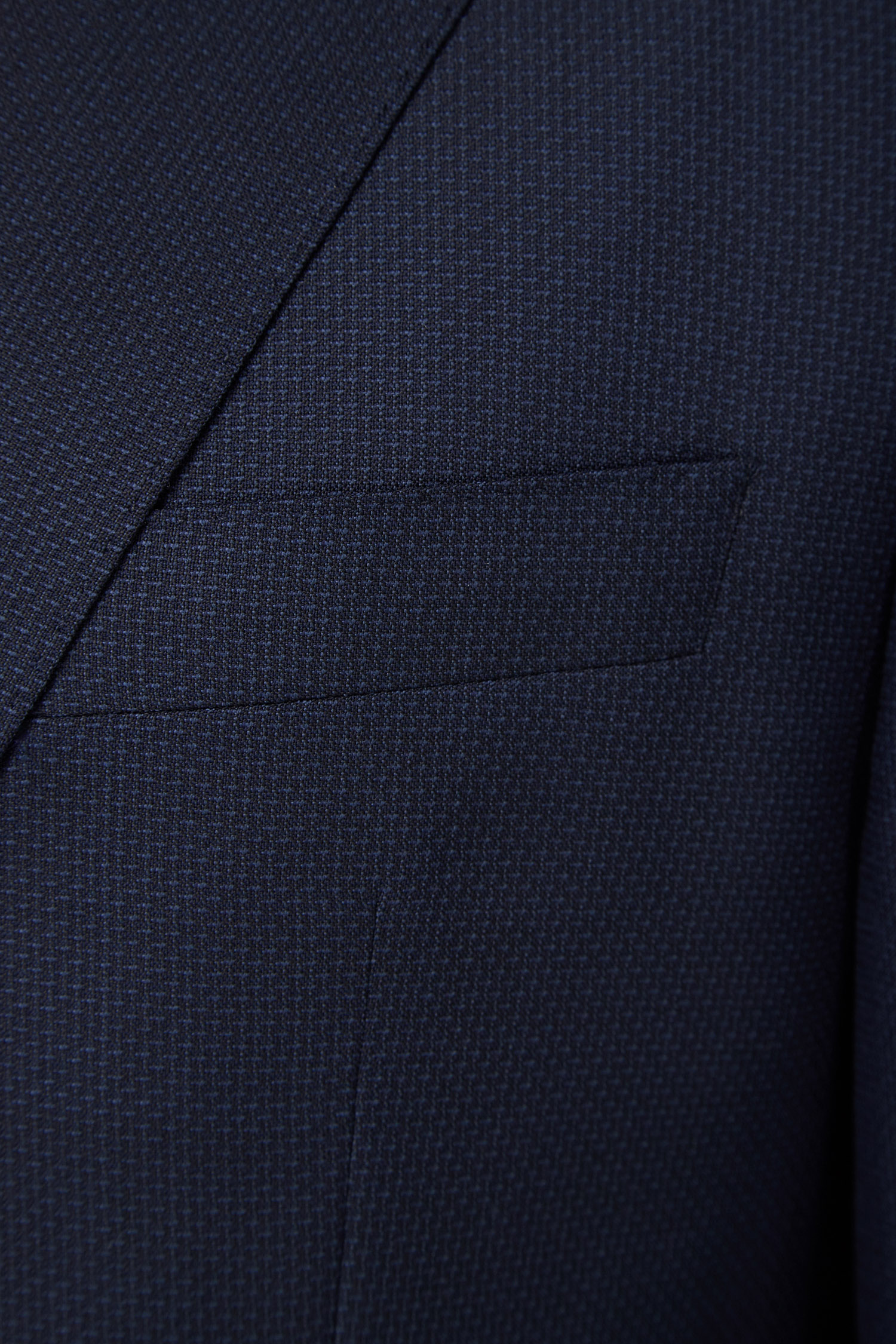 Мужской темно-синий шерстяной костюм (пиджак, брюки) BOSS 50509460;404