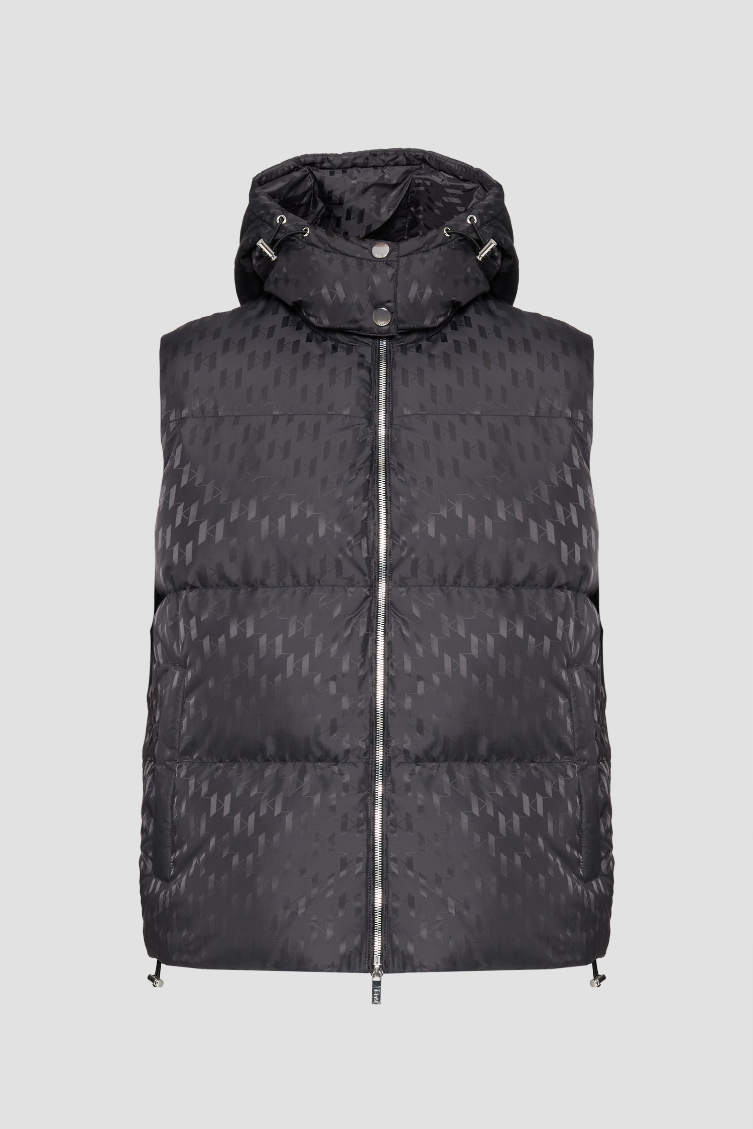 Мужской черный жилет с узором Karl Lagerfeld 554504.505017;990
