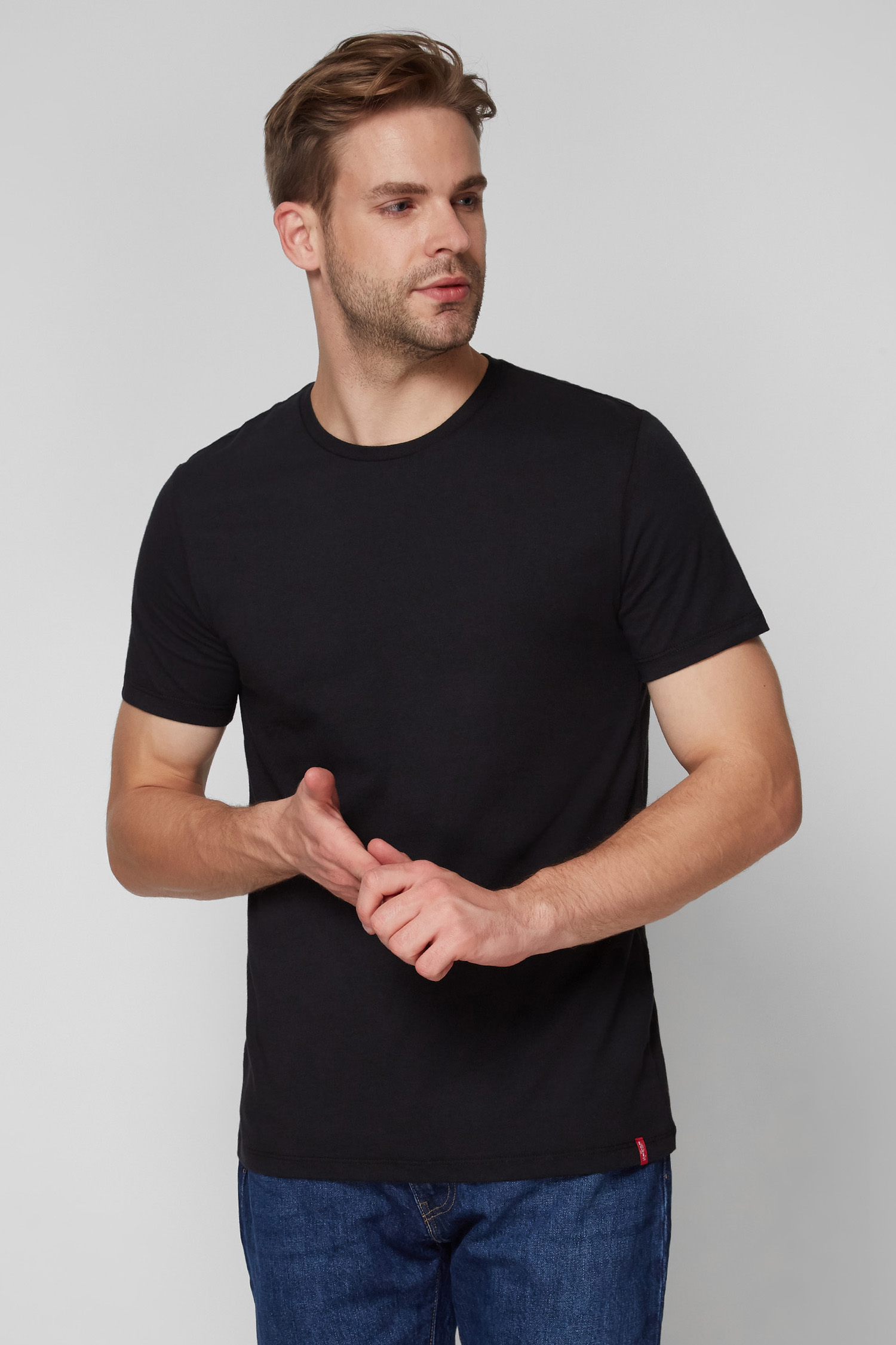 Мужские черные футболки (2 шт) Slim Fit Levi’s® 79541;0001