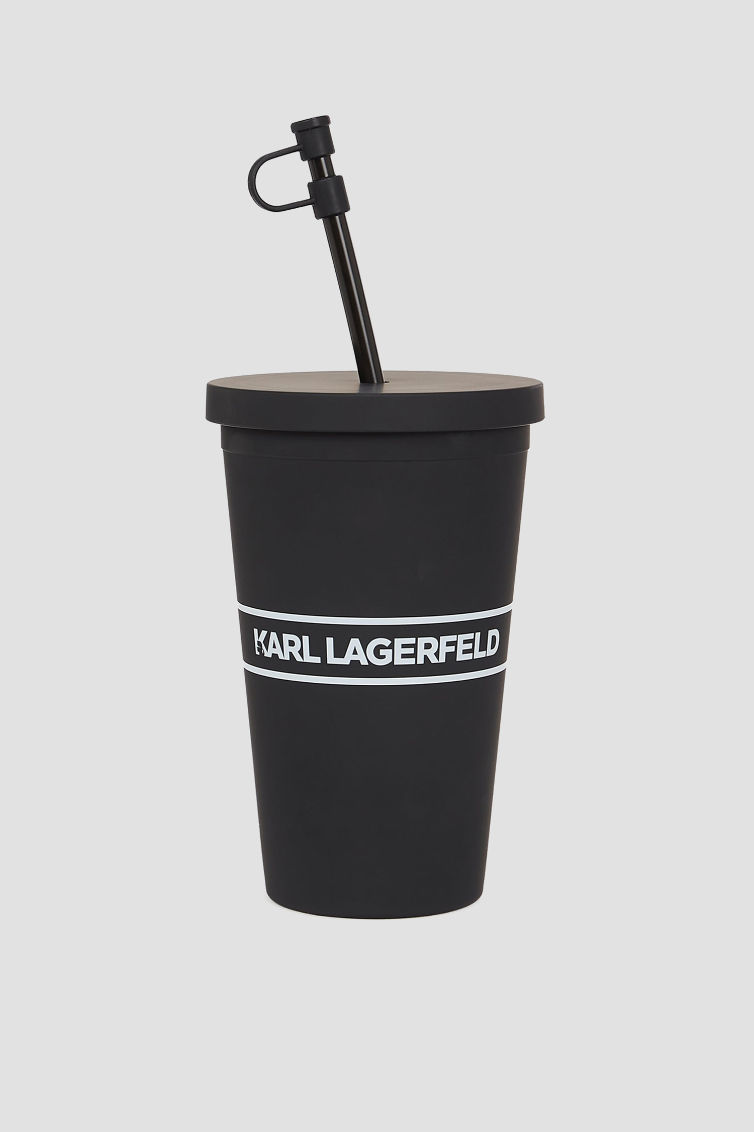 Черный стакан с трубочкой Karl Lagerfeld A1M42033;999