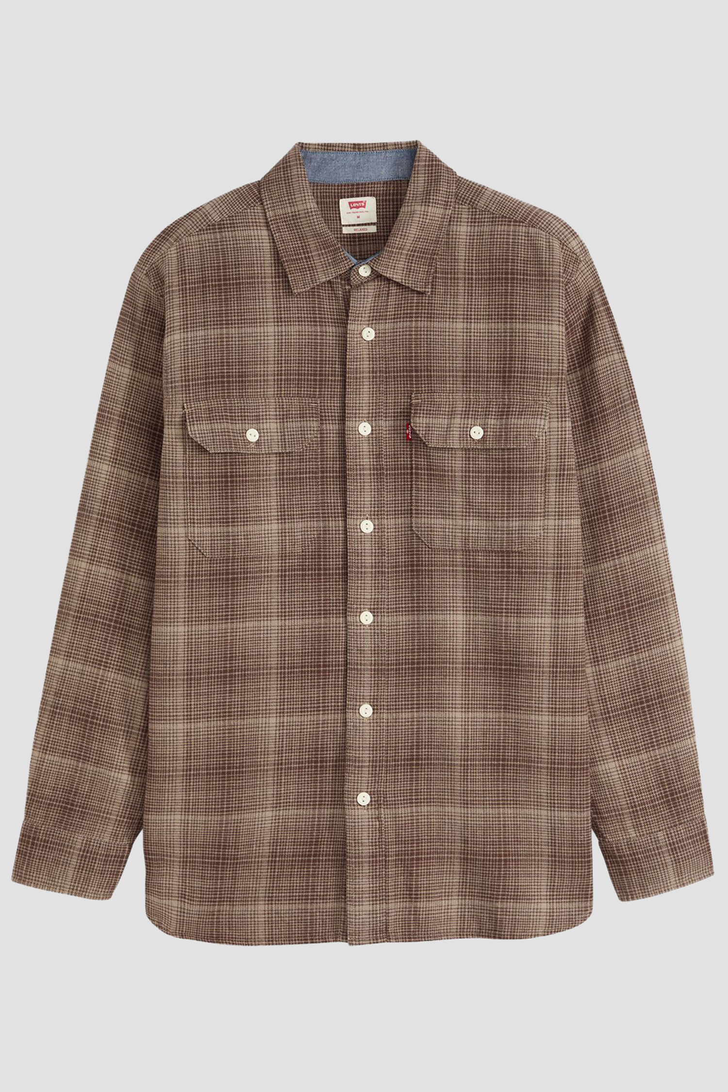 Мужская коричневая рубашка в клетку Levi’s® 19587;0364