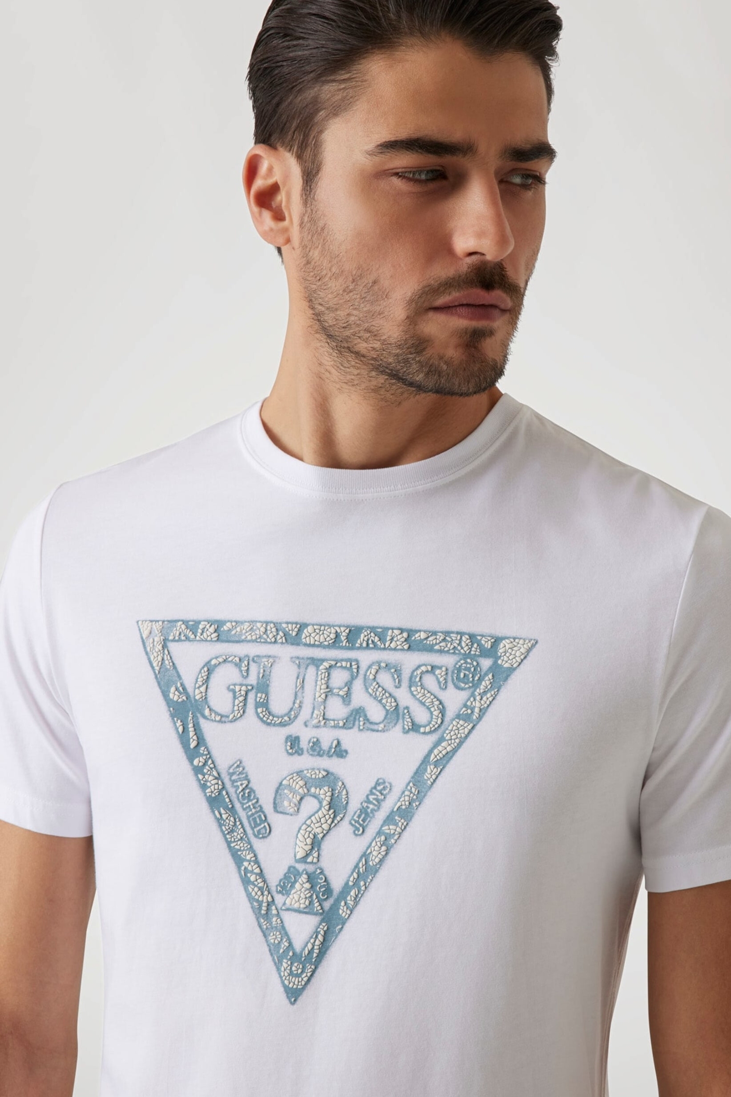 Мужская белая футболка Guess M5GI06.I3Z14;G011