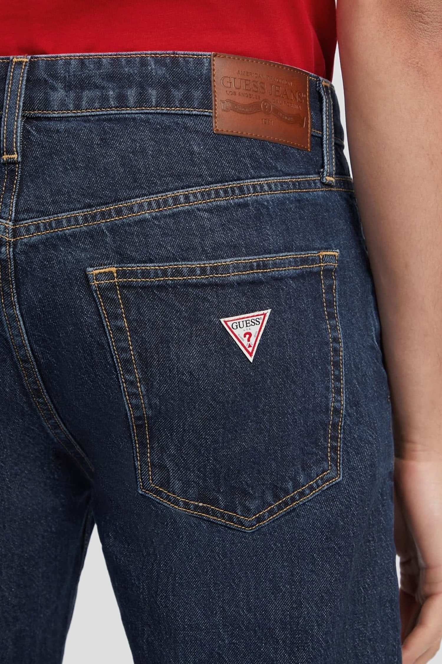 Мужские темно-синие джинсы Guess Jeans M4YA1B.D5DO3;GAD1