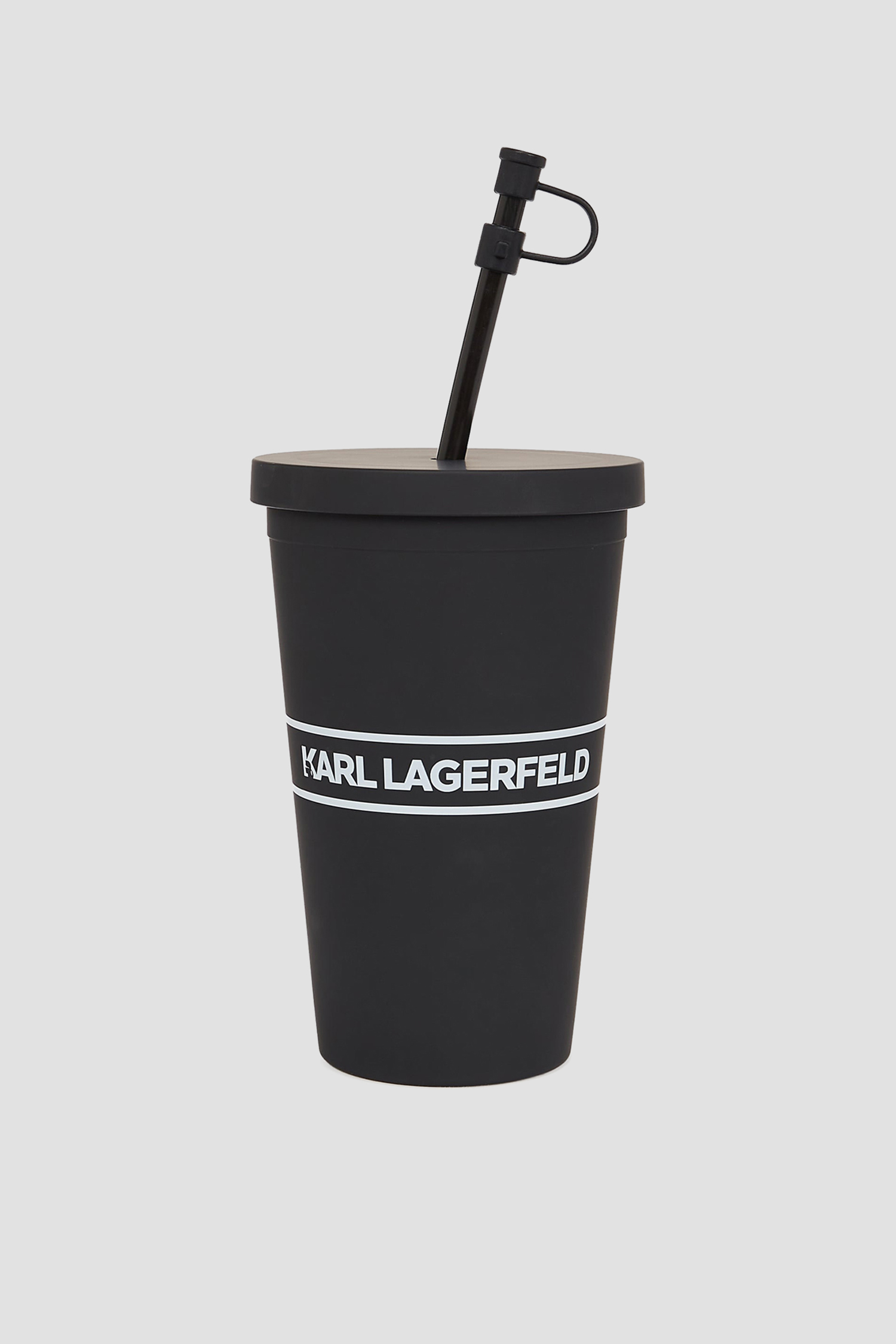 Черный стакан с трубочкой Karl Lagerfeld A1M42033;999