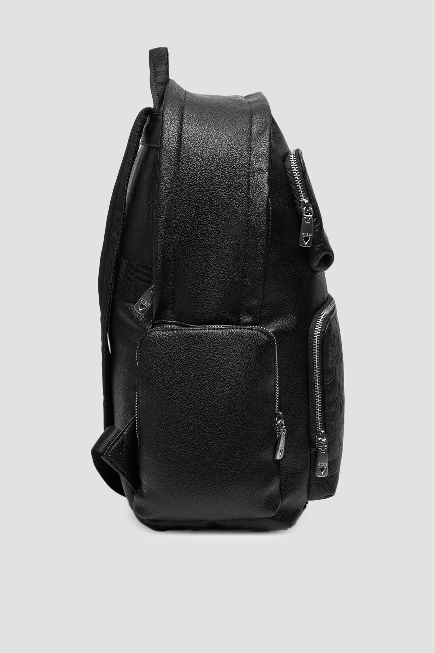 Чоловічий чорний рюкзак Guess HMBOMG.P5442;BLA