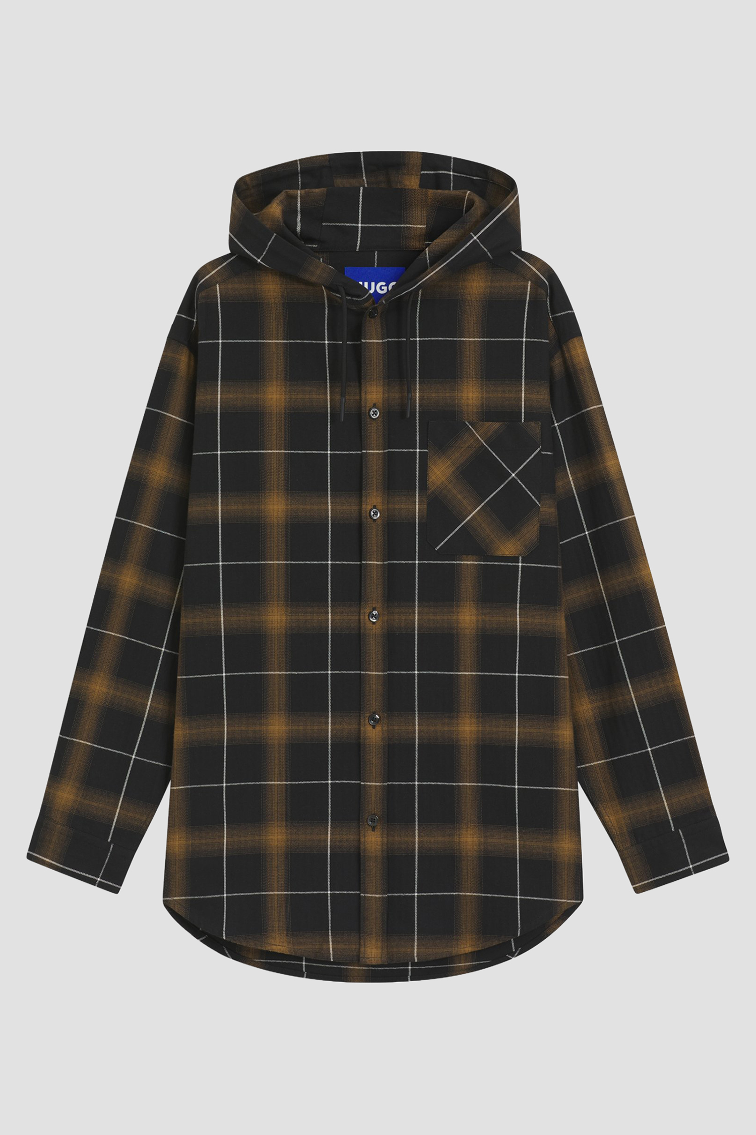 Чоловіча картата сорочка з капюшоном HUGO BLUE 50545262;352