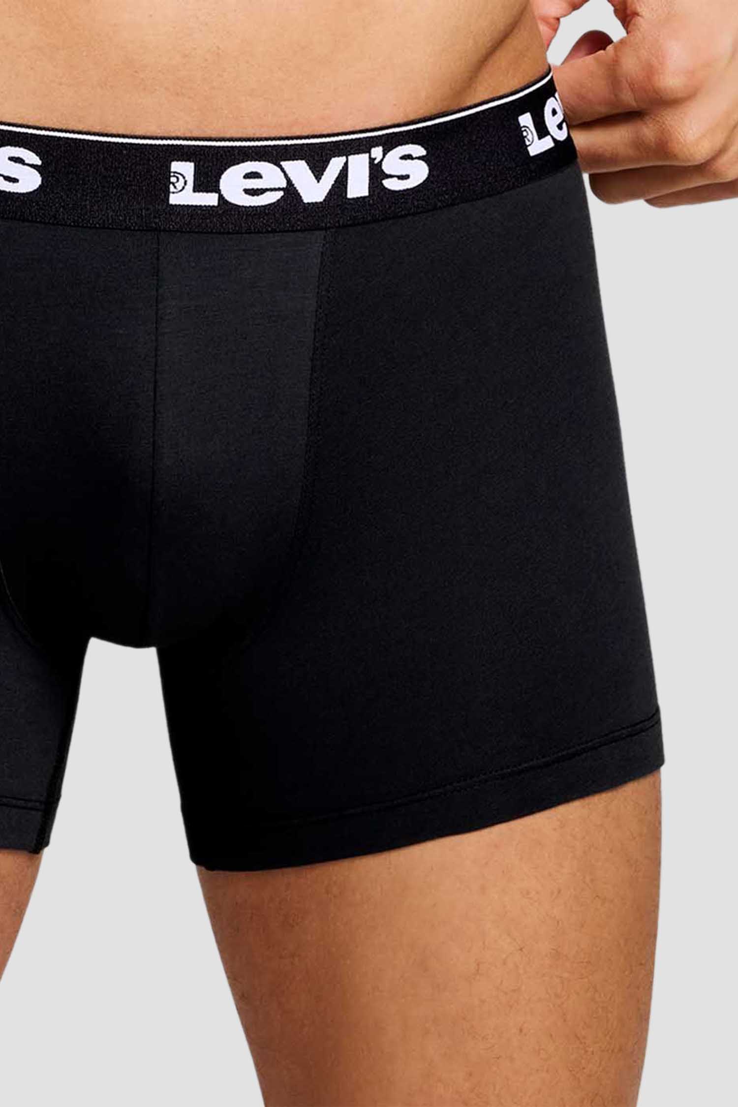 Мужские черные боксеры (3 шт) Levi’s® 701236673;001
