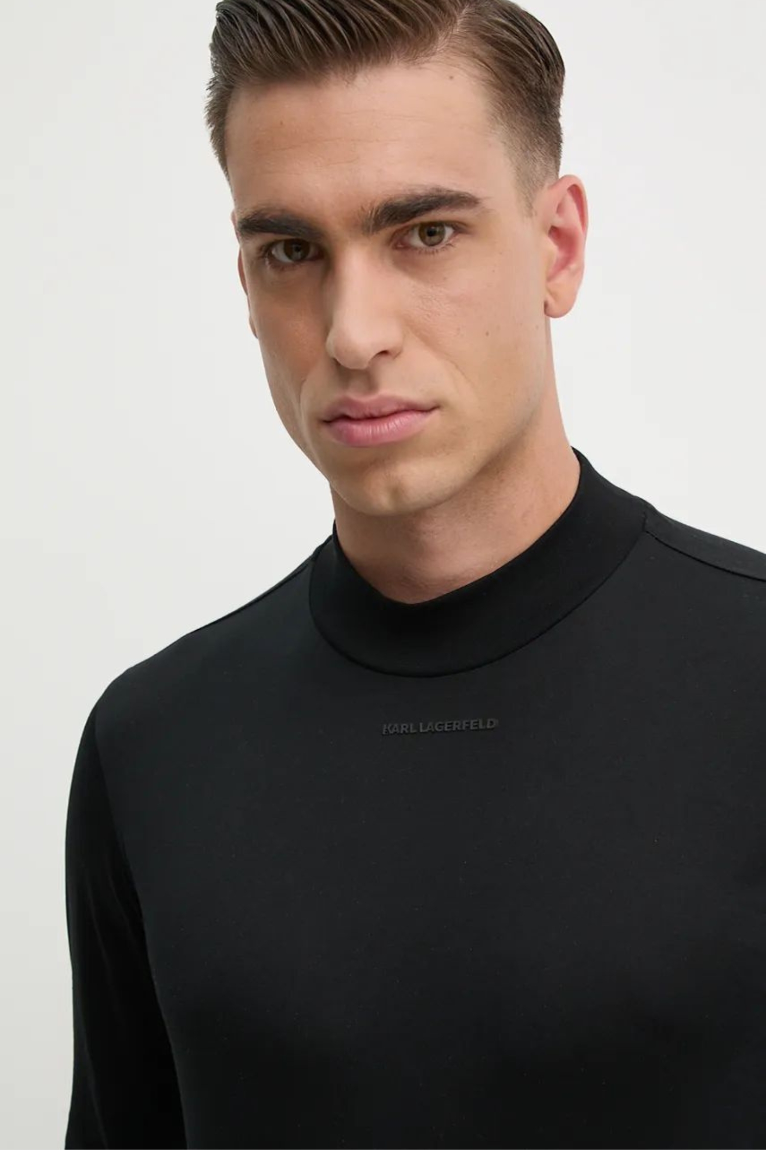 Чоловічий чорний лонгслів Karl Lagerfeld 544200.755001;990