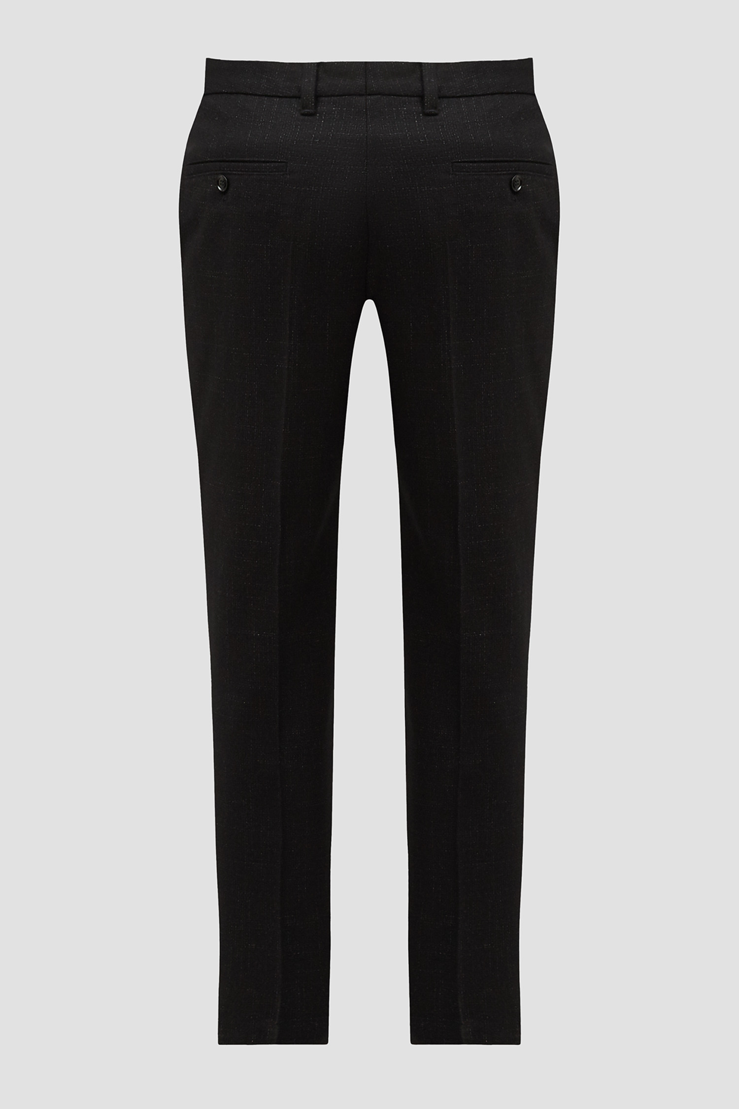 Чоловічі чорні вовняні брюки BOSS 50527984;001