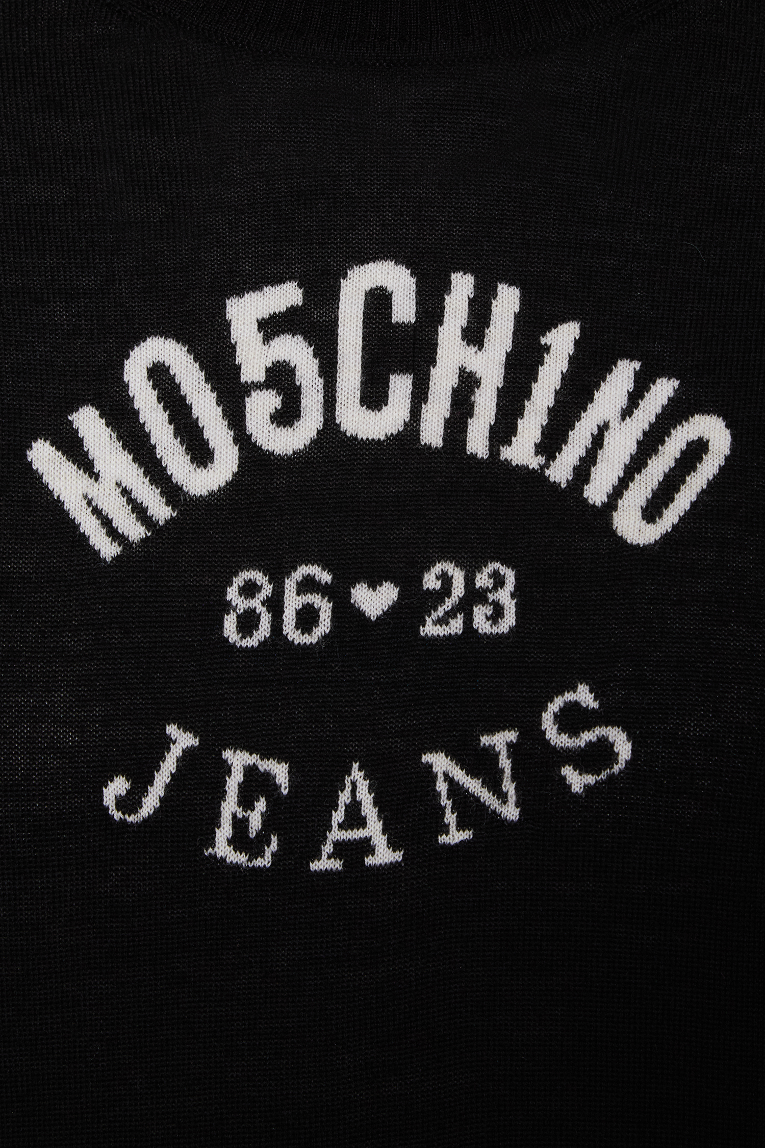 Женский черный шерстяной джемпер Moschino J0931.8700;3555
