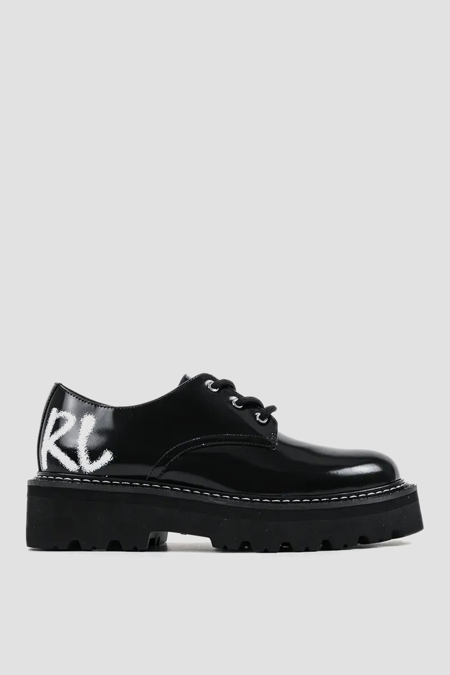 Женские черные кожаные дерби Karl Lagerfeld KL43426;000