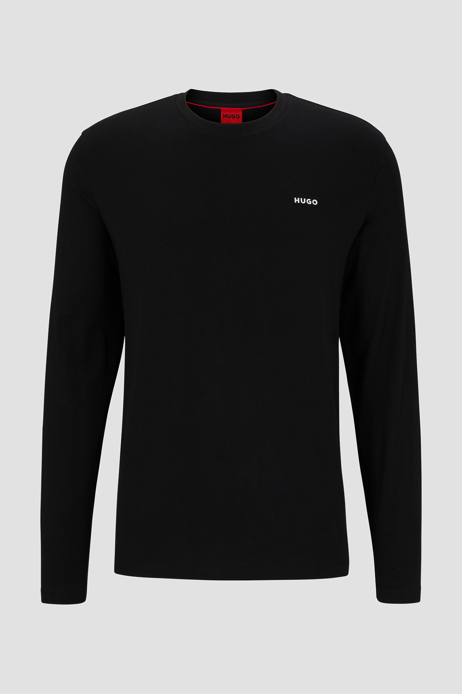 Мужской черный лонгслив HUGO 50466159;001
