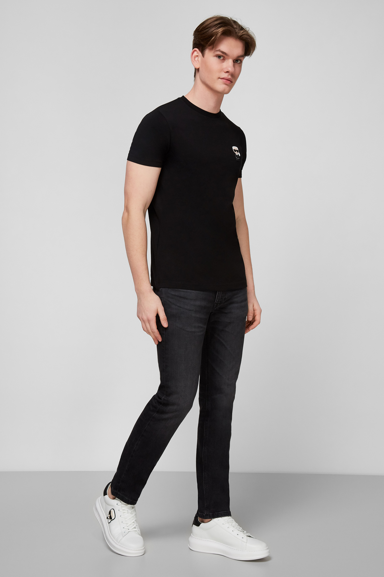 Чорна футболка для хлопців Karl Lagerfeld 511221.755025;990