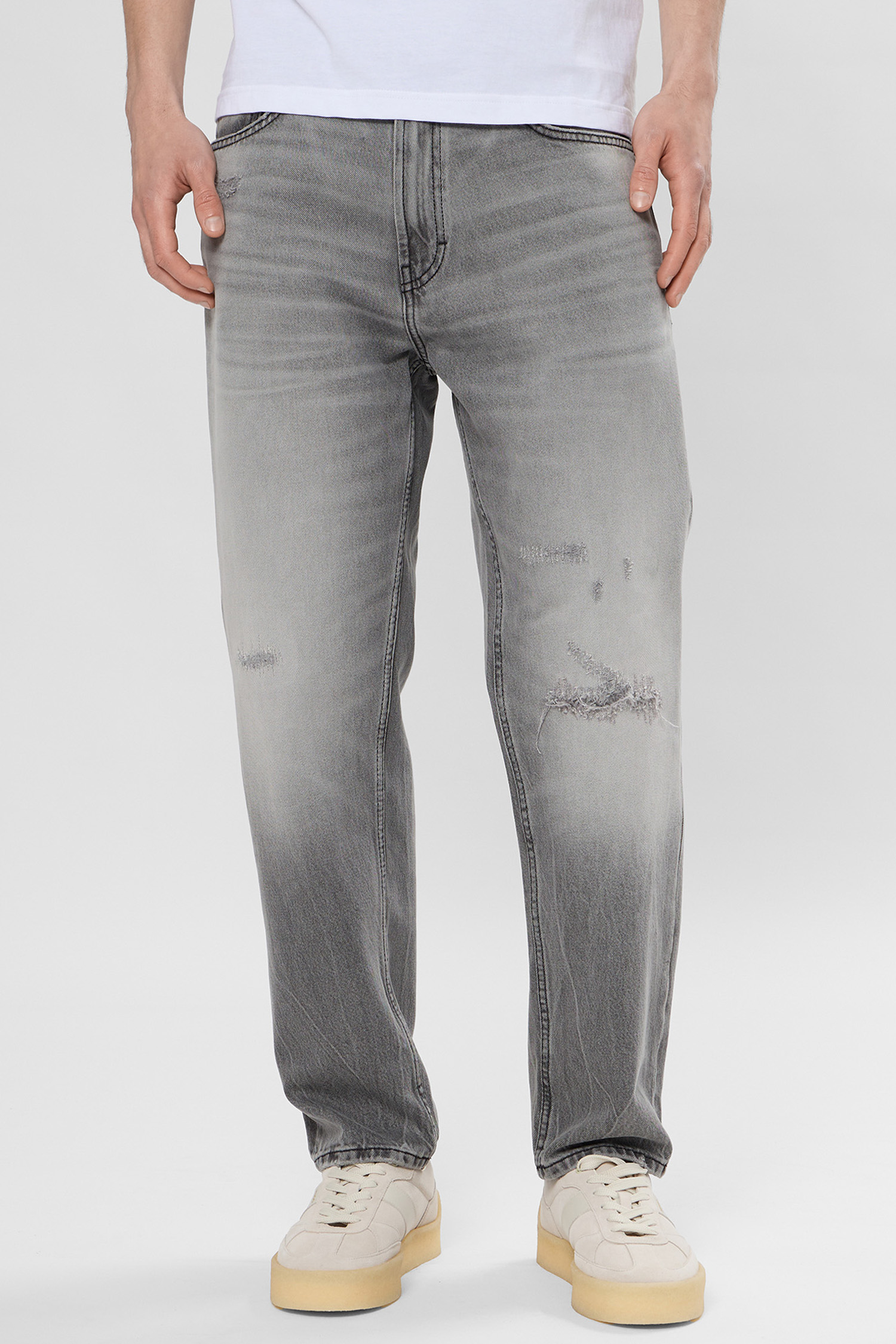 Мужские серые джинсы HUGO 50555138;031