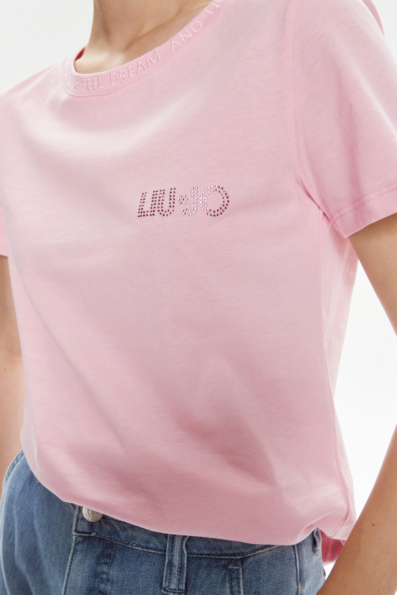 Женская розовая футболка Liu Jo MA4395.J6308;32010