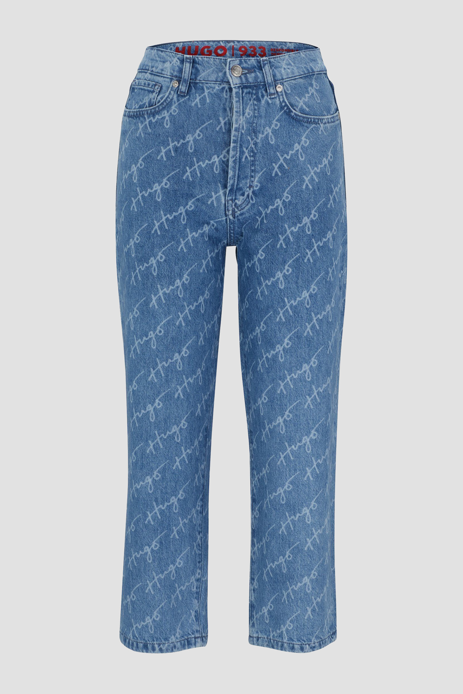 Жіночі сині джинси з візерунком HUGO 50491961;435