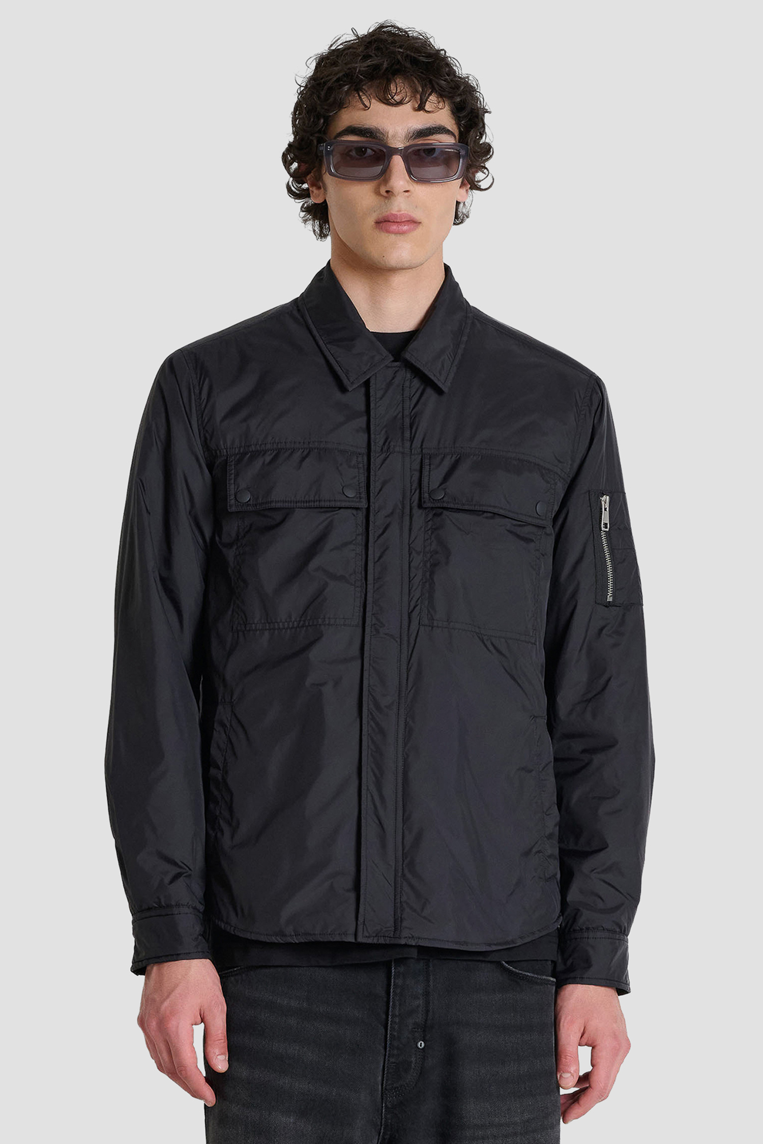 Мужская черная куртка Antony Morato MMCO00987.FA600271;9000
