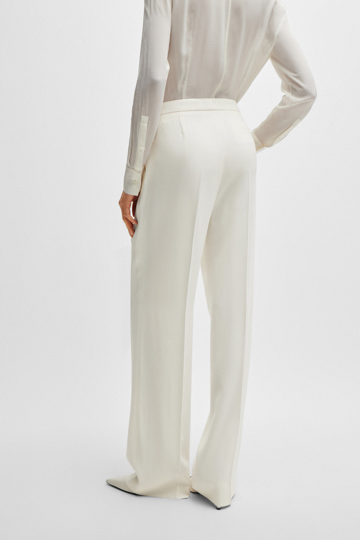 Жіночі білі брюки BOSS 50518419;118