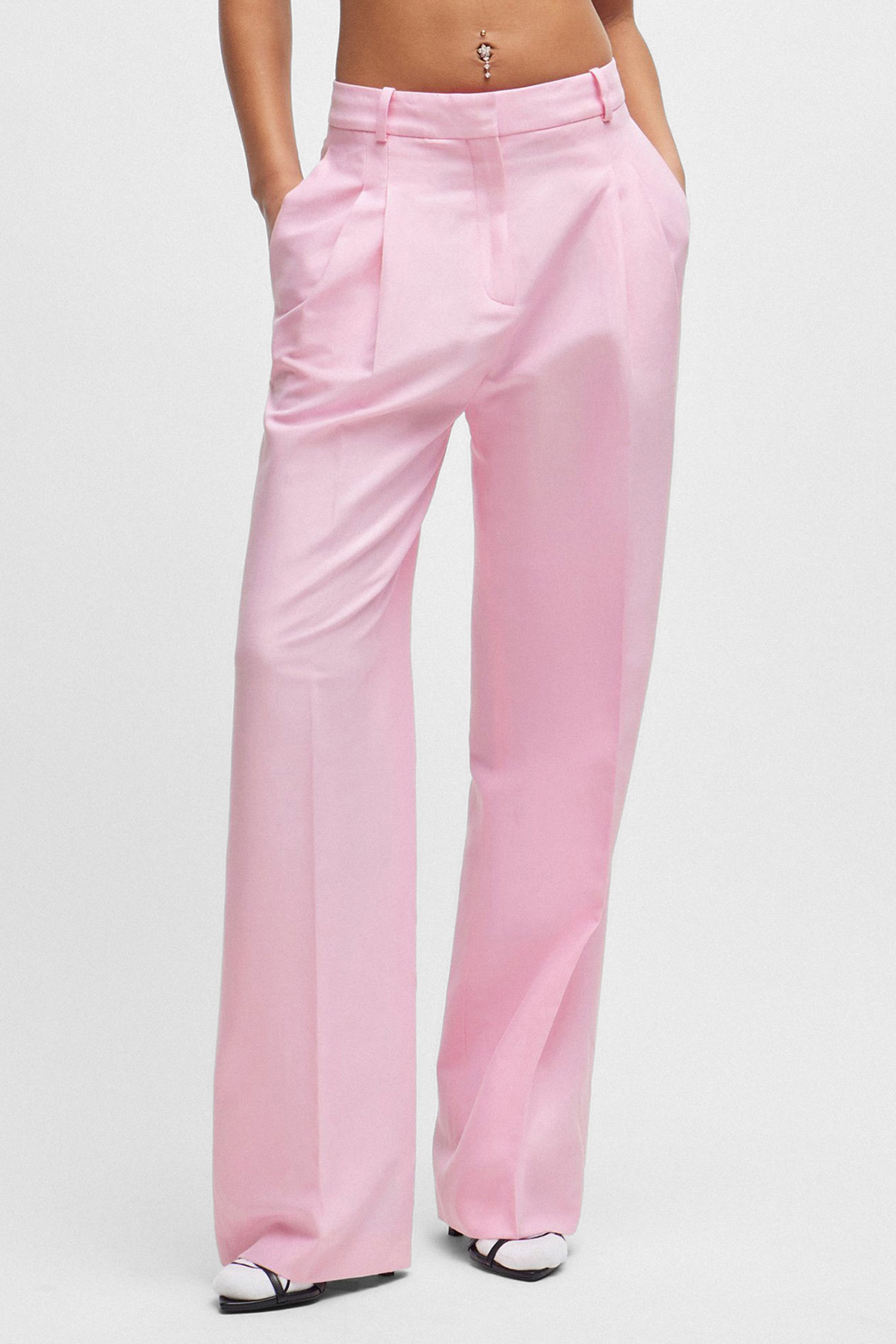 Жіночі рожеві брюки HUGO 50520961;664