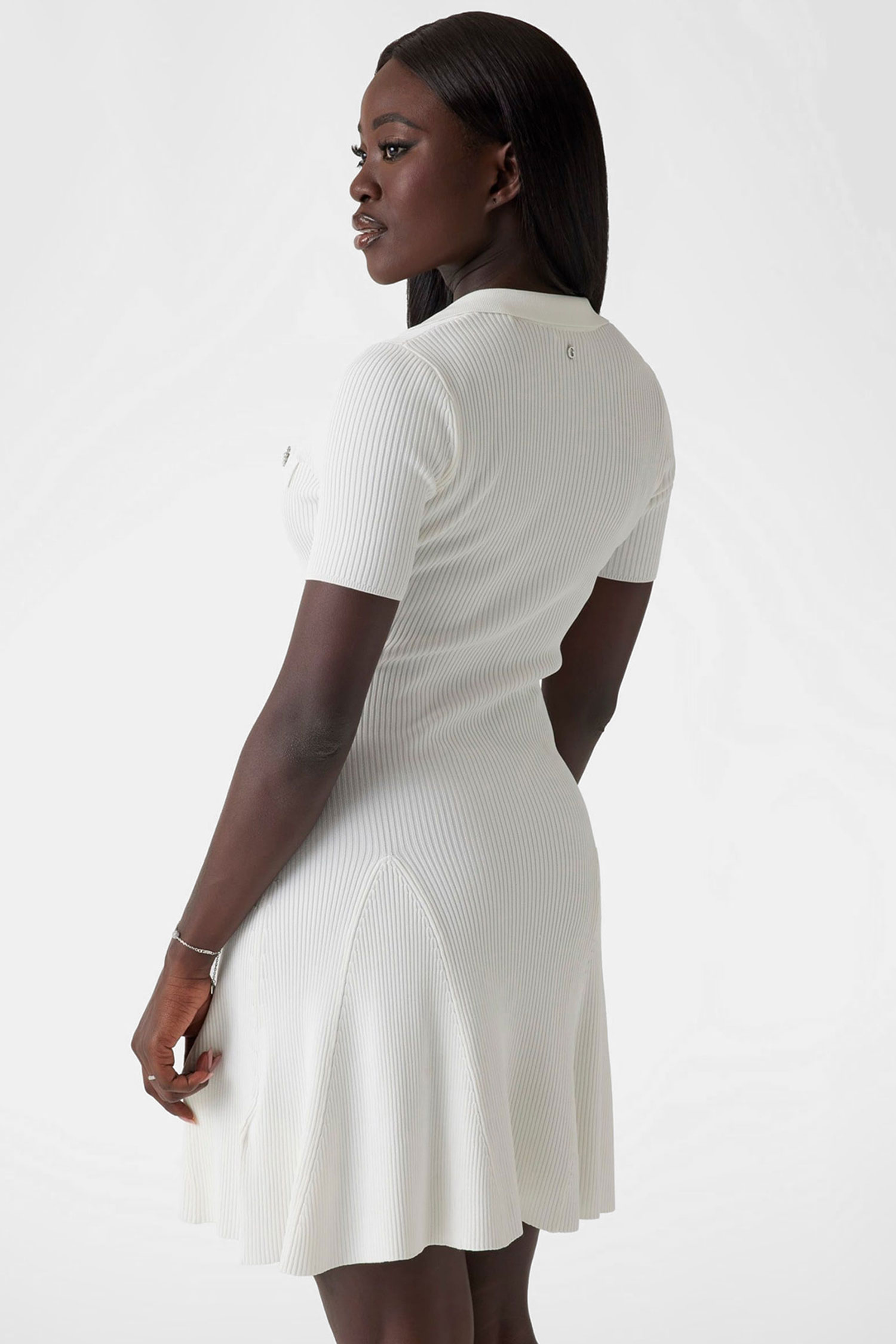 Женское белое платье Guess W5RK18.Z2U00;G012 — Ultrashop