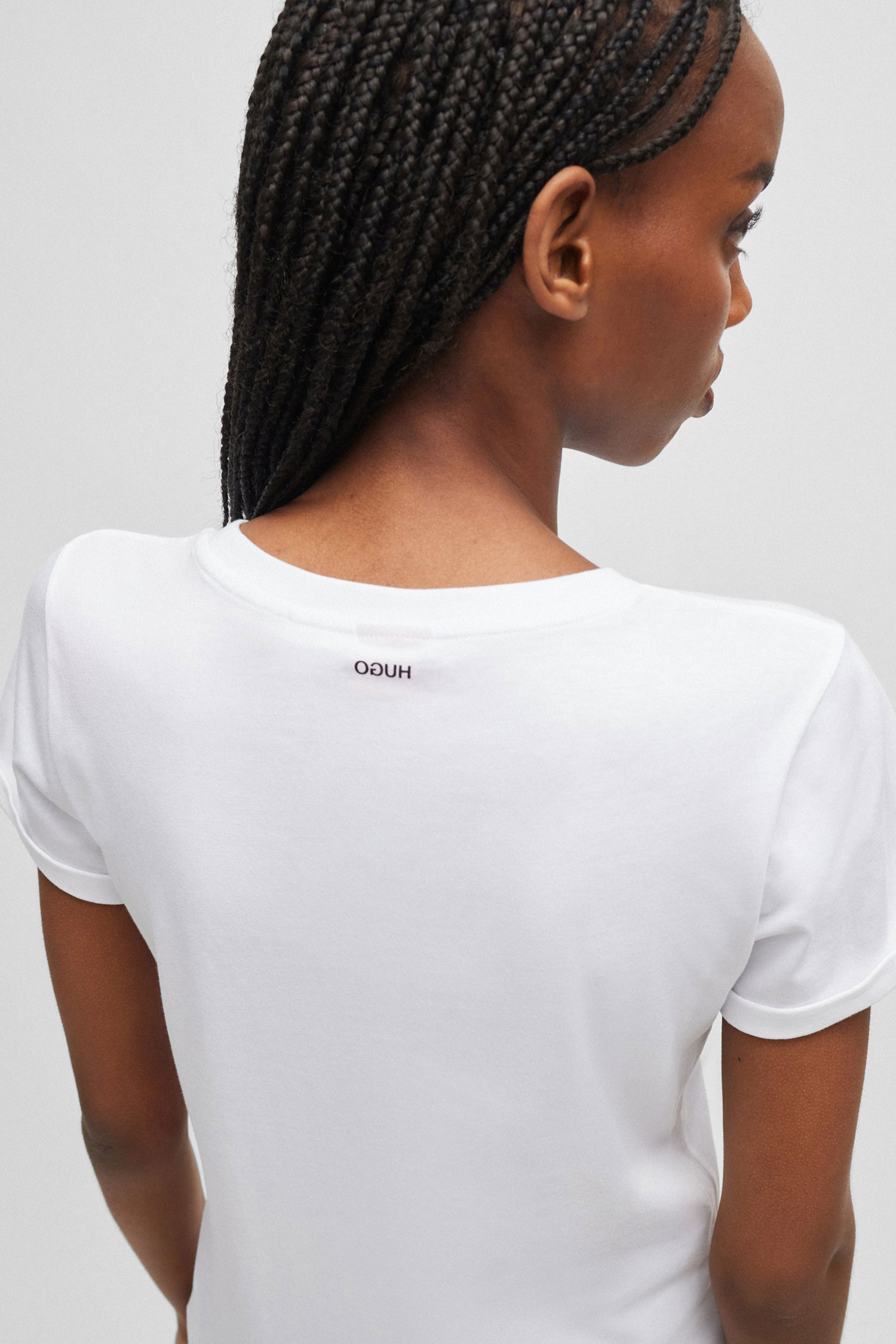 Жіноча біла футболка HUGO 50417212;100
