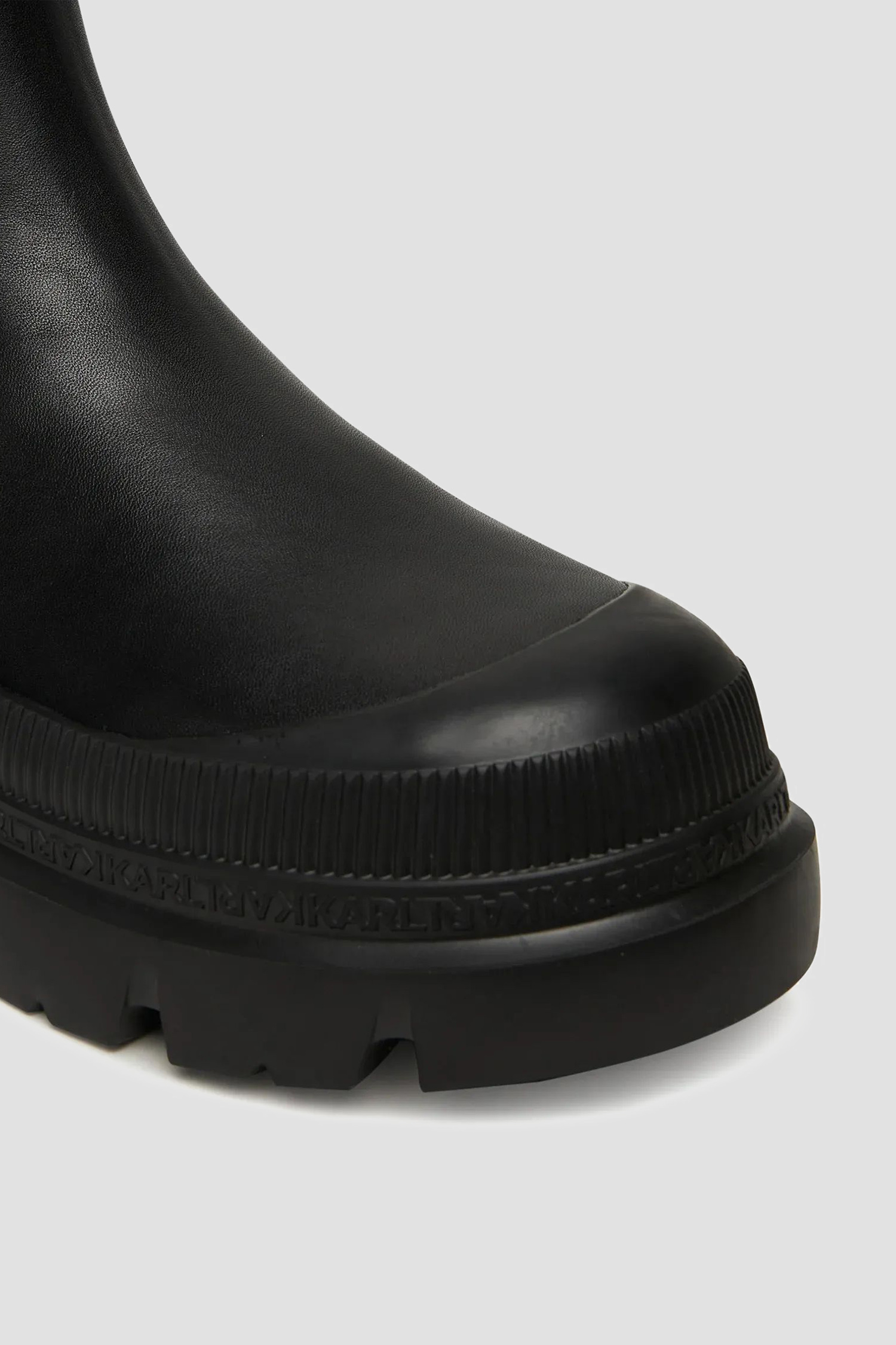 Женские черные кожаные полусапоги Karl Lagerfeld KL43565;000