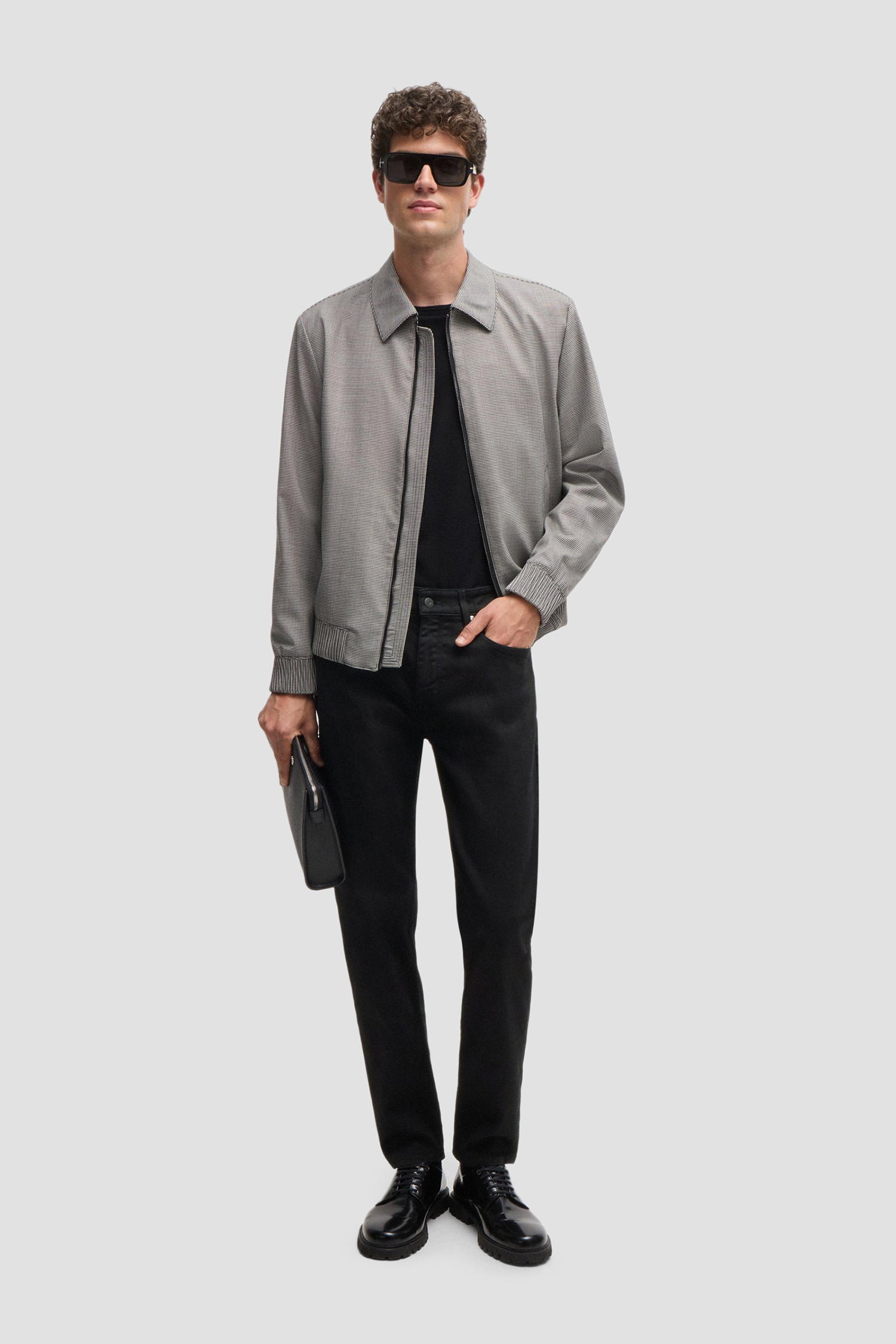 Мужские черные джинсы BOSS 50520810;003