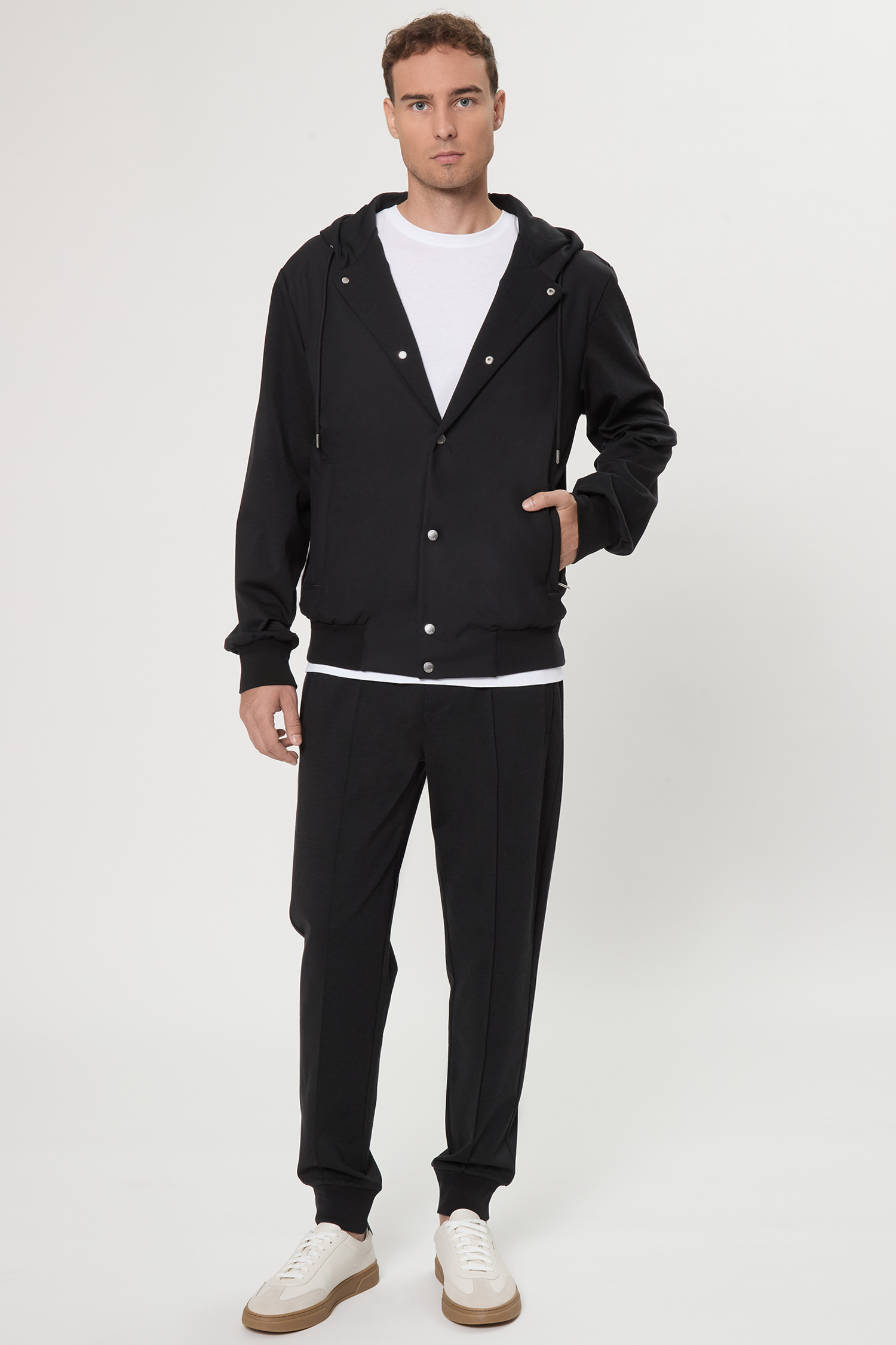 Мужская черная кофта BOSS 50543385;001